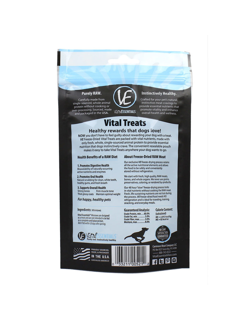 Vital Essentials Minnows Freeze-Dried Grain Free Treats