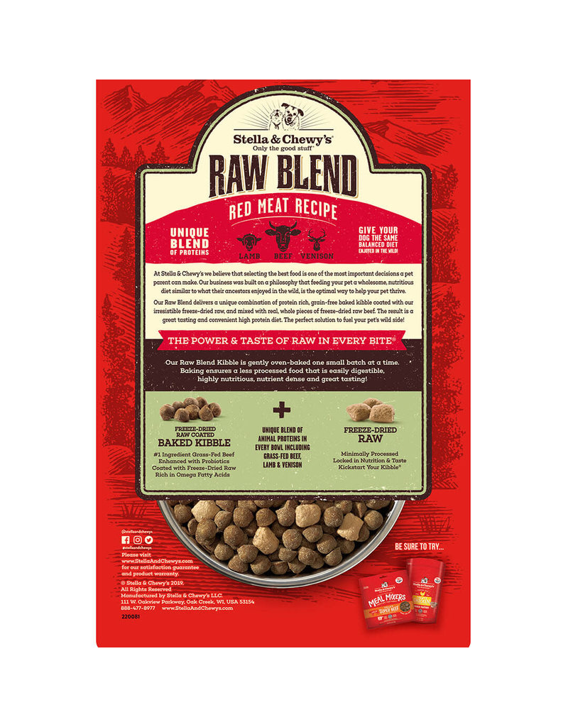 Stella & Chewy’s Red Meat Recipe Raw Blend Baked Kibble