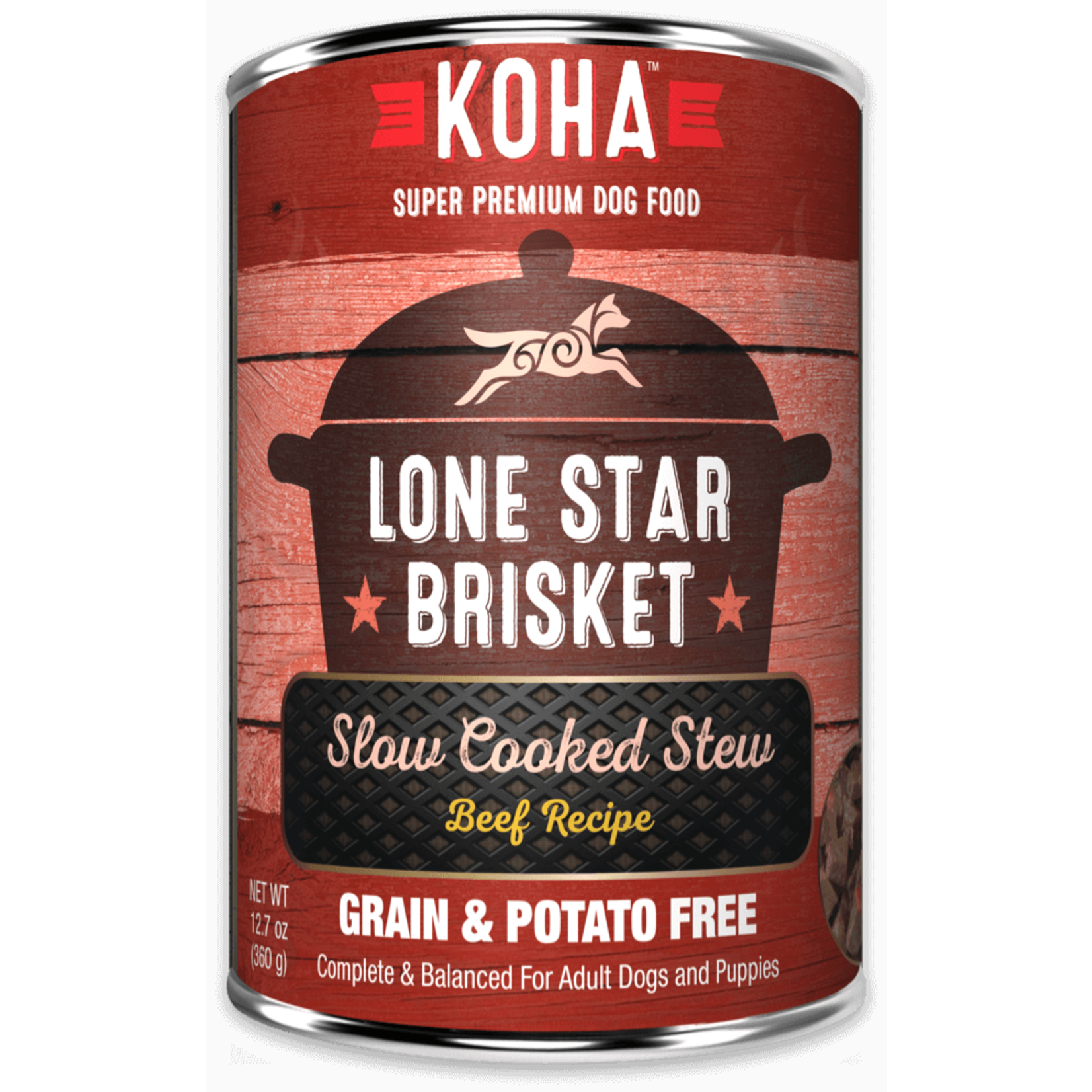 Koha Lone Star Brisket Slow Cooked Stew Beef Recipe for Dogs