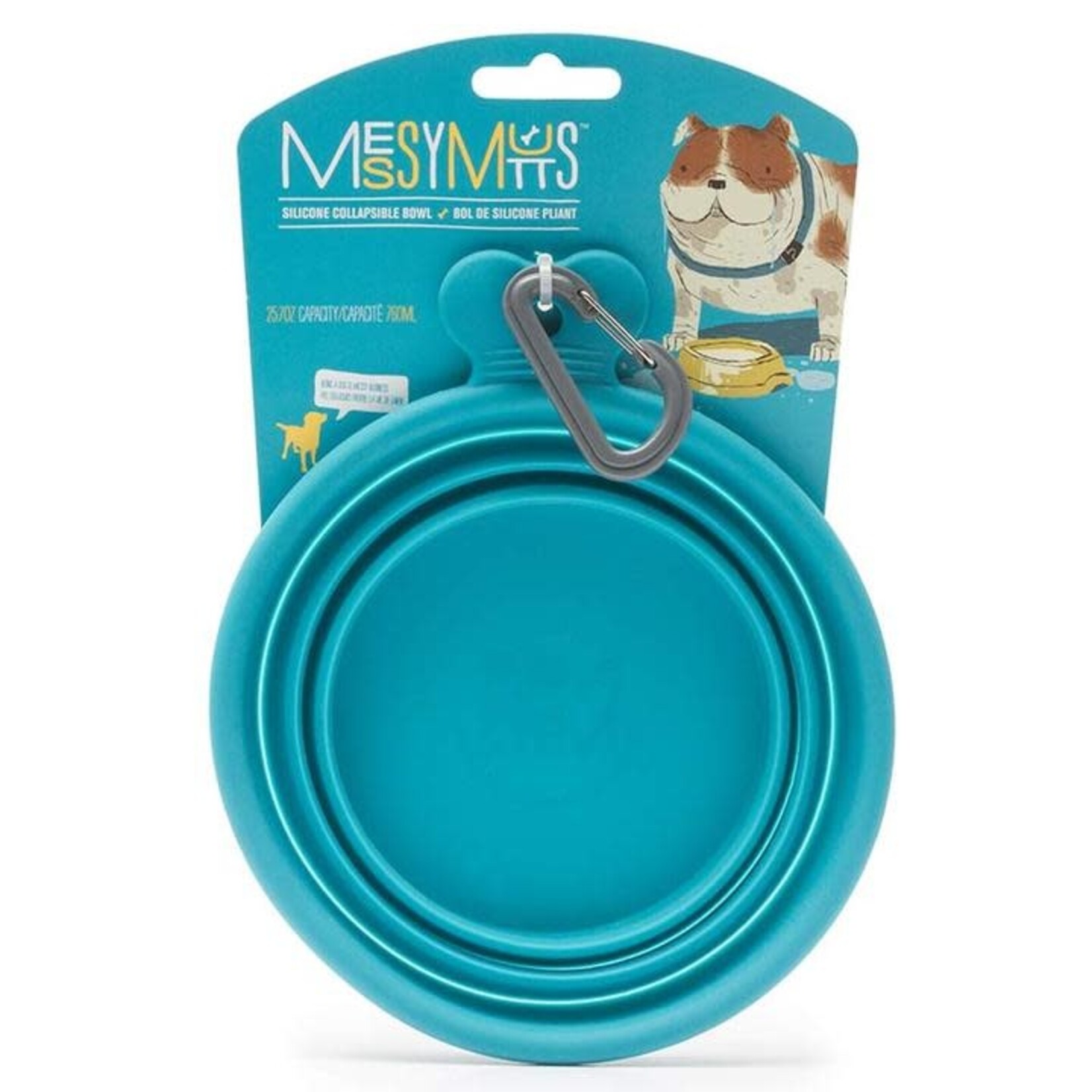 Messy Mutts Silicone Collapsible Travel Dog Bowl