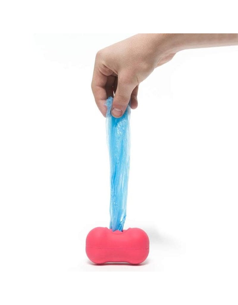 Messy Mutts Silicone Waste Bag Holder with 15 Bags