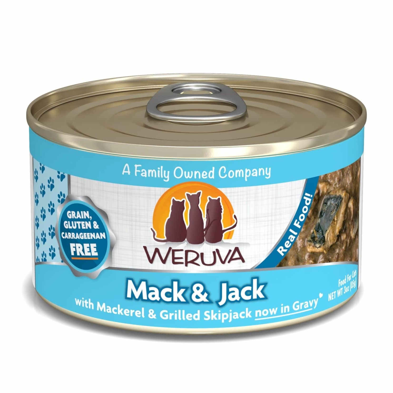 Weruva Weruva Mack and Jack with Mackerel & Grilled Skipjack now in Gravy Wet Cat Food
