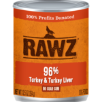 RAWZ Natural Pet Food 96% Turkey & Turkey Liver