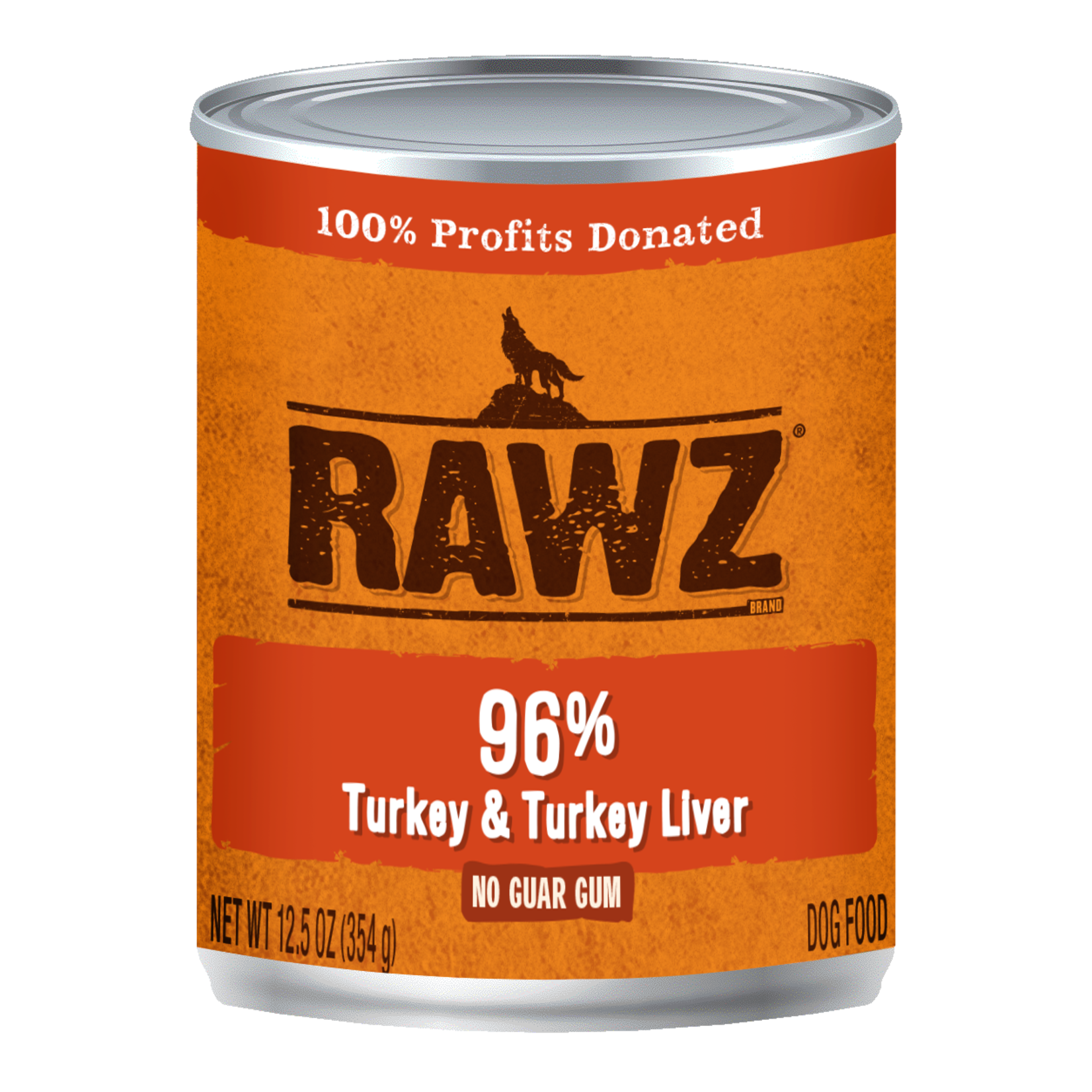 RAWZ Natural Pet Food 96% Turkey & Turkey Liver Canned Dog Food