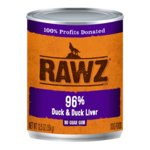 RAWZ Natural Pet Food 96% Duck & Duck Liver