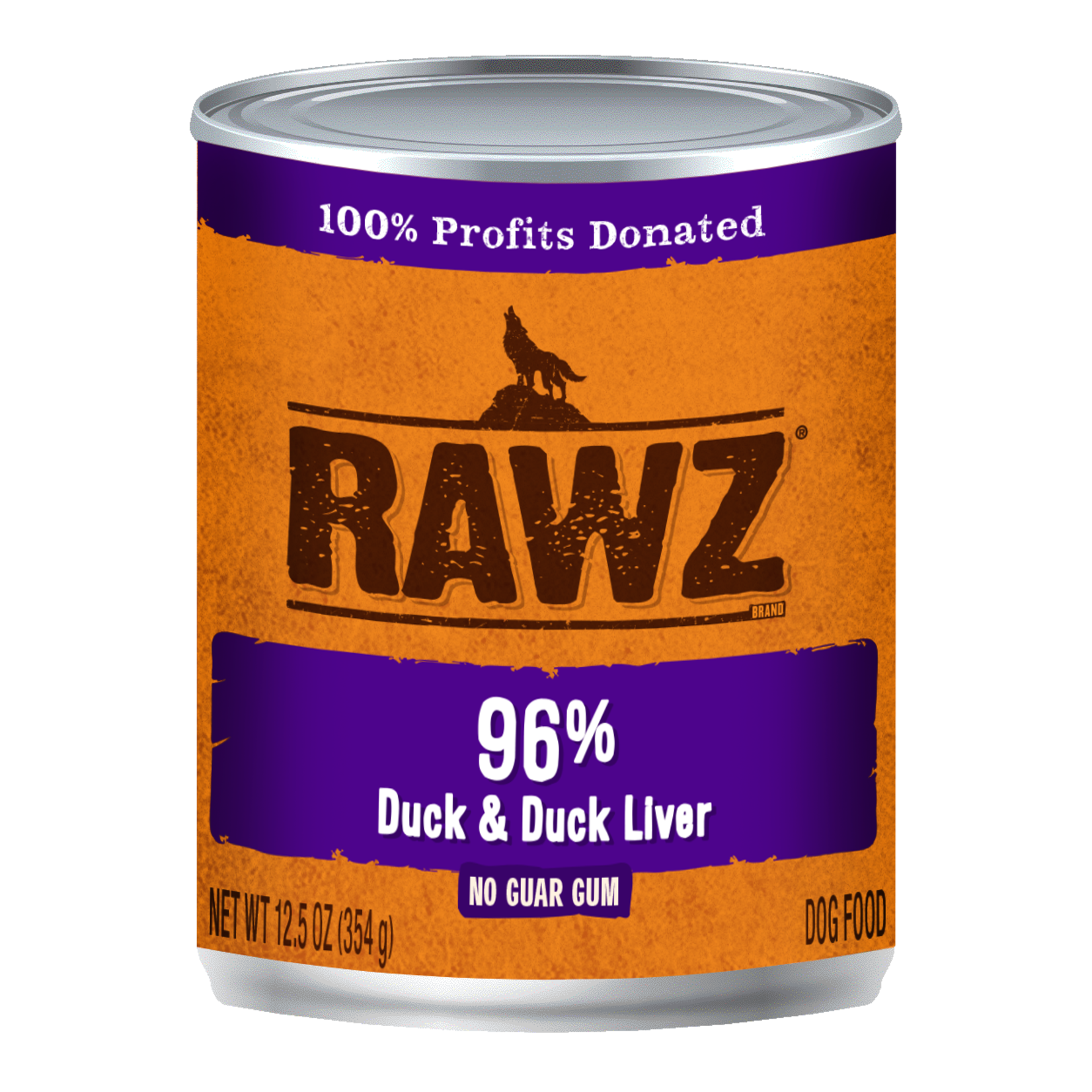 RAWZ Natural Pet Food 96% Duck & Duck Liver Canned Dog Food