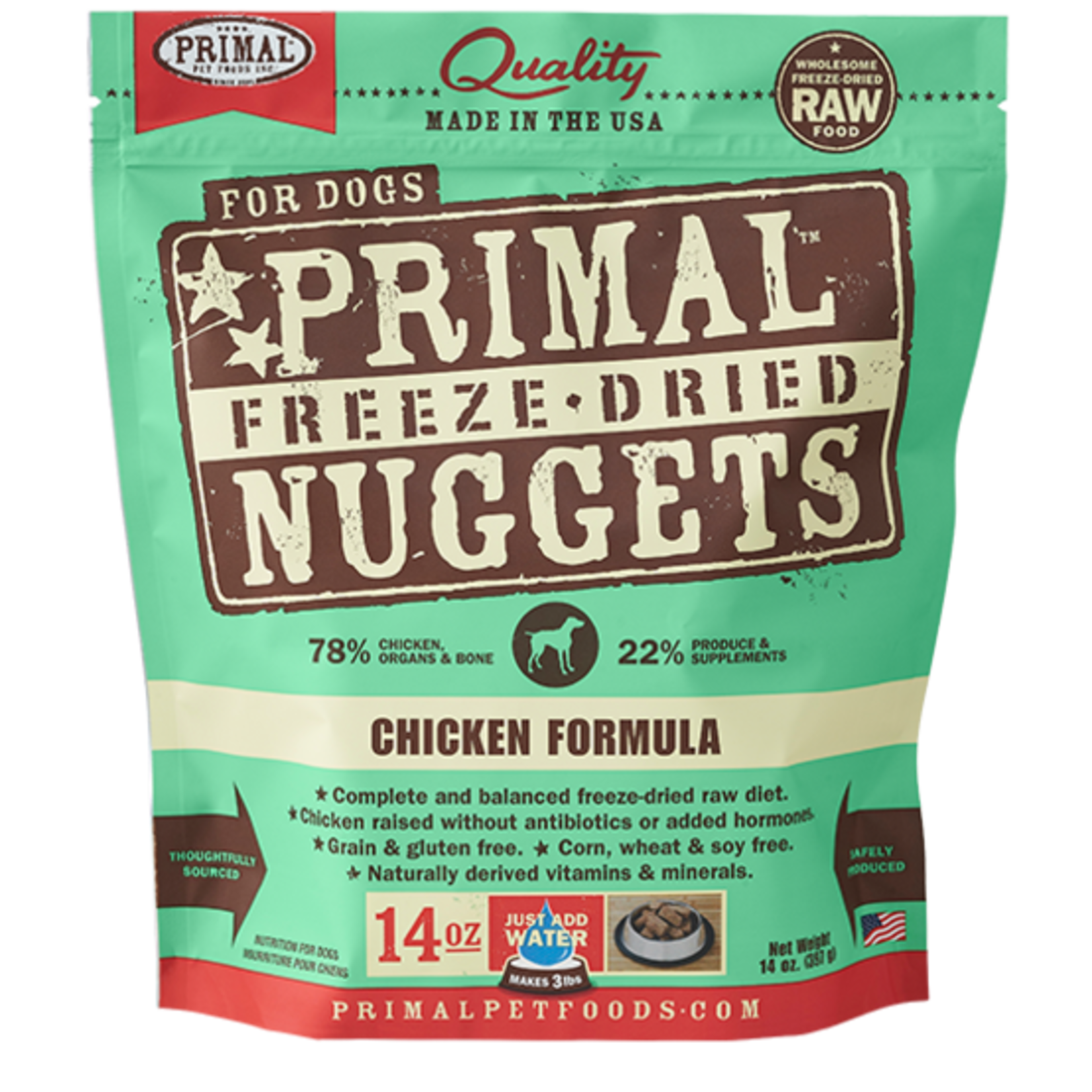 Primal Pet Foods Primal Canine Raw Freeze-Dried Nuggets Chicken