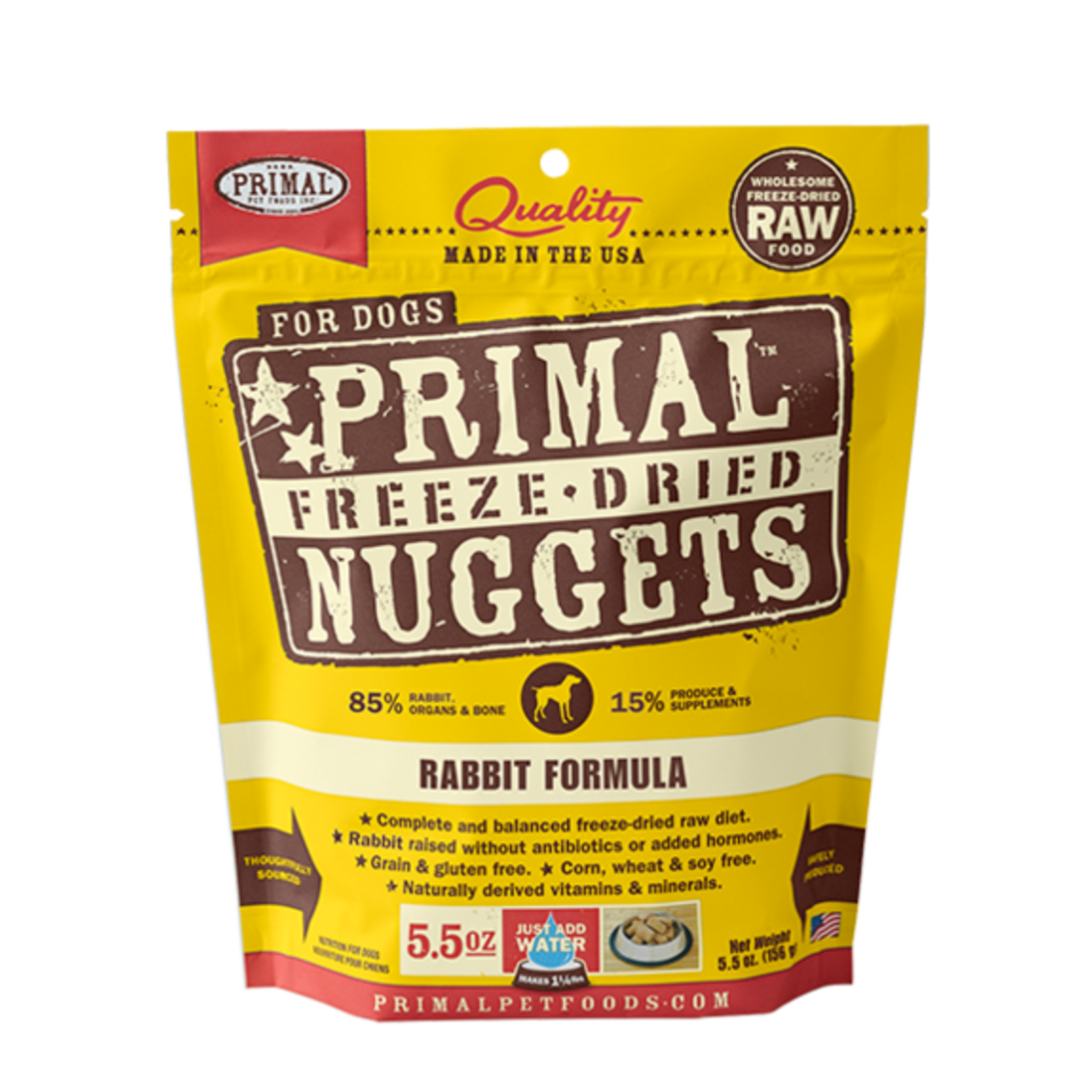 Primal Pet Foods Primal Canine Raw Freeze-Dried Nuggets Rabbit