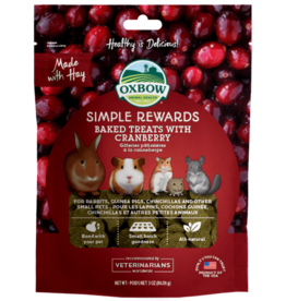 Oxbow Animal Health Simple Rewards Baked Treats with Cranberry