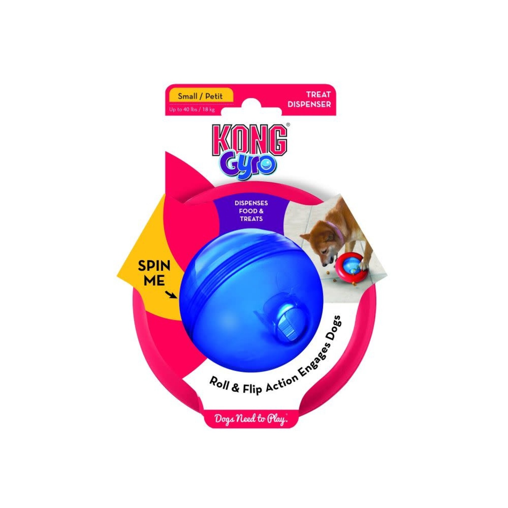 KONG KONG Gyro Treat Dispensing Toy