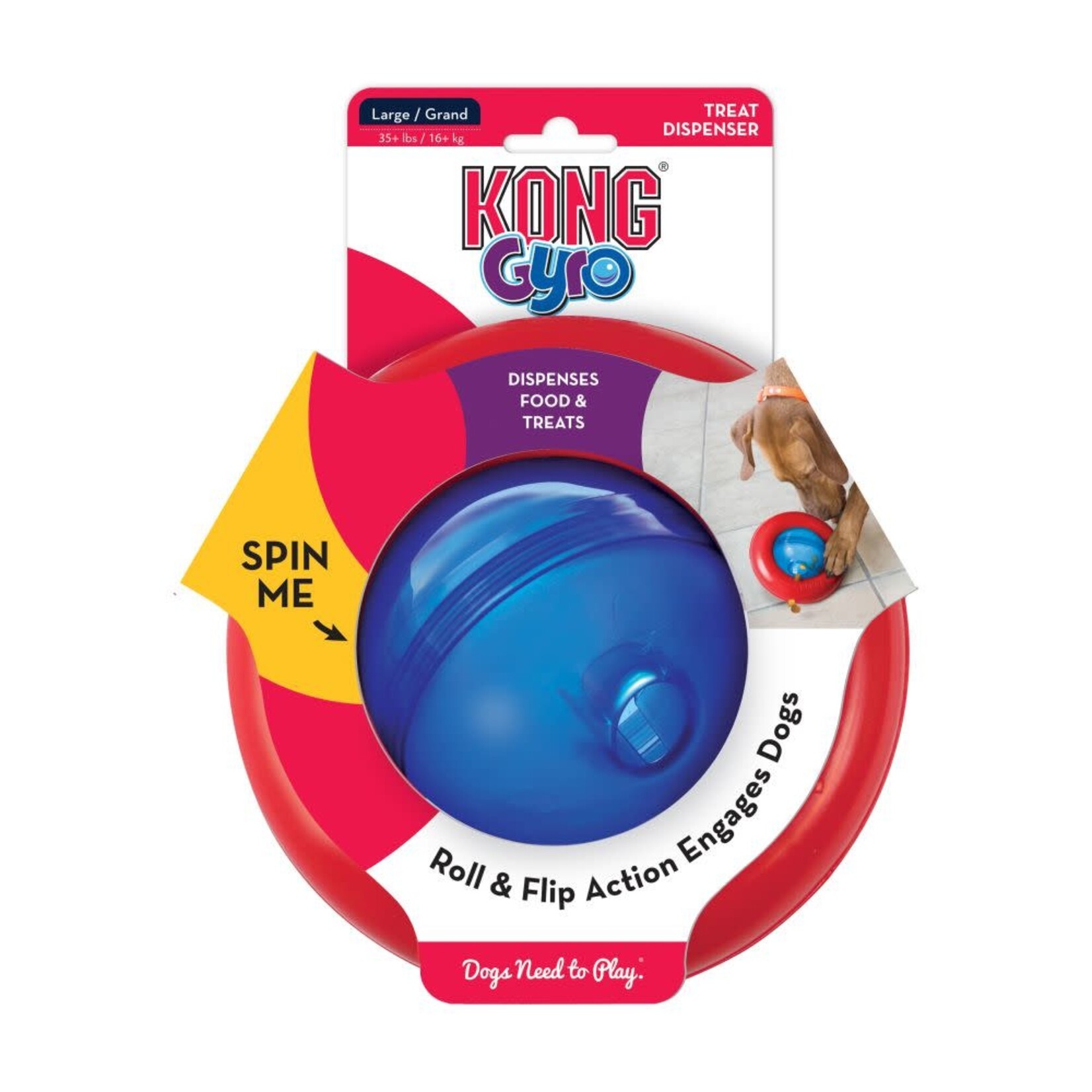 KONG KONG Gyro Treat Dispensing Toy