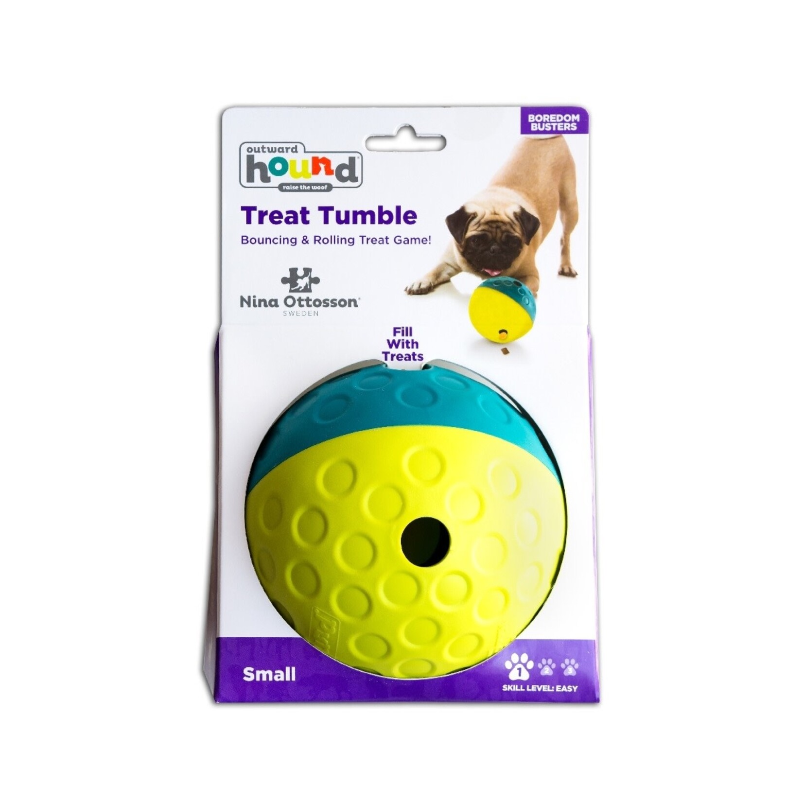 Nina Ottosson by Outward Hound Treat Tumble Small (Level 1) Interactive Puzzle Toy for Dogs
