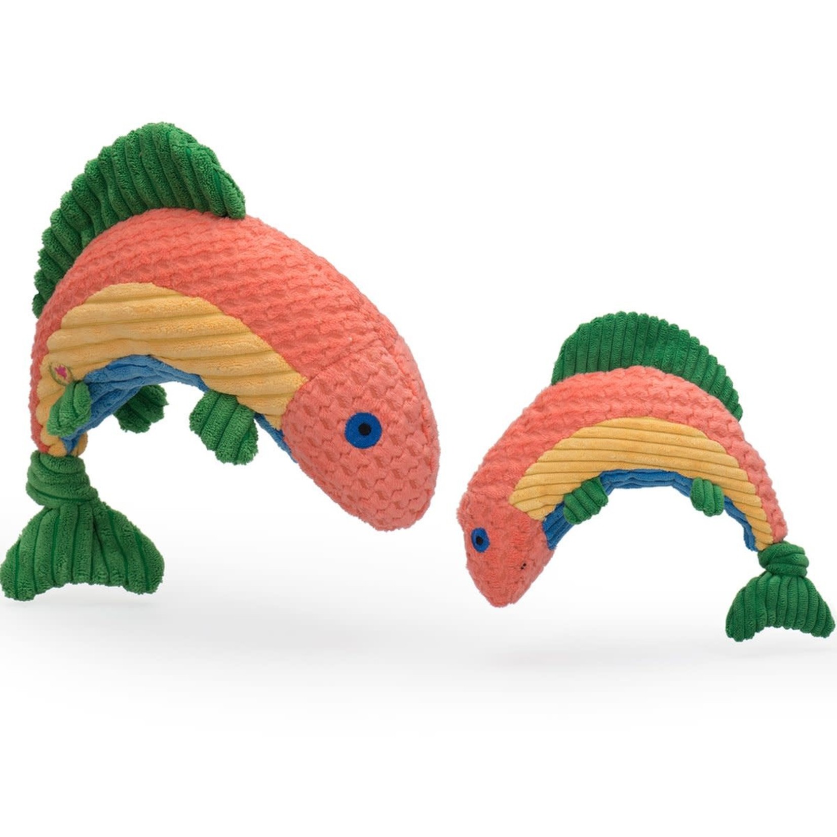 HuggleHounds Rauccous Rainbow Trout Knottie Plush Toy