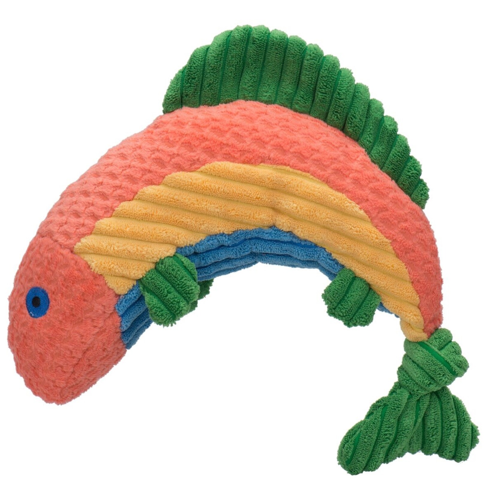 HuggleHounds Rauccous Rainbow Trout Knottie Plush Toy