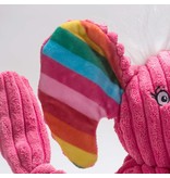 HuggleHounds Rainbow Elephant Knottie Plush Toy