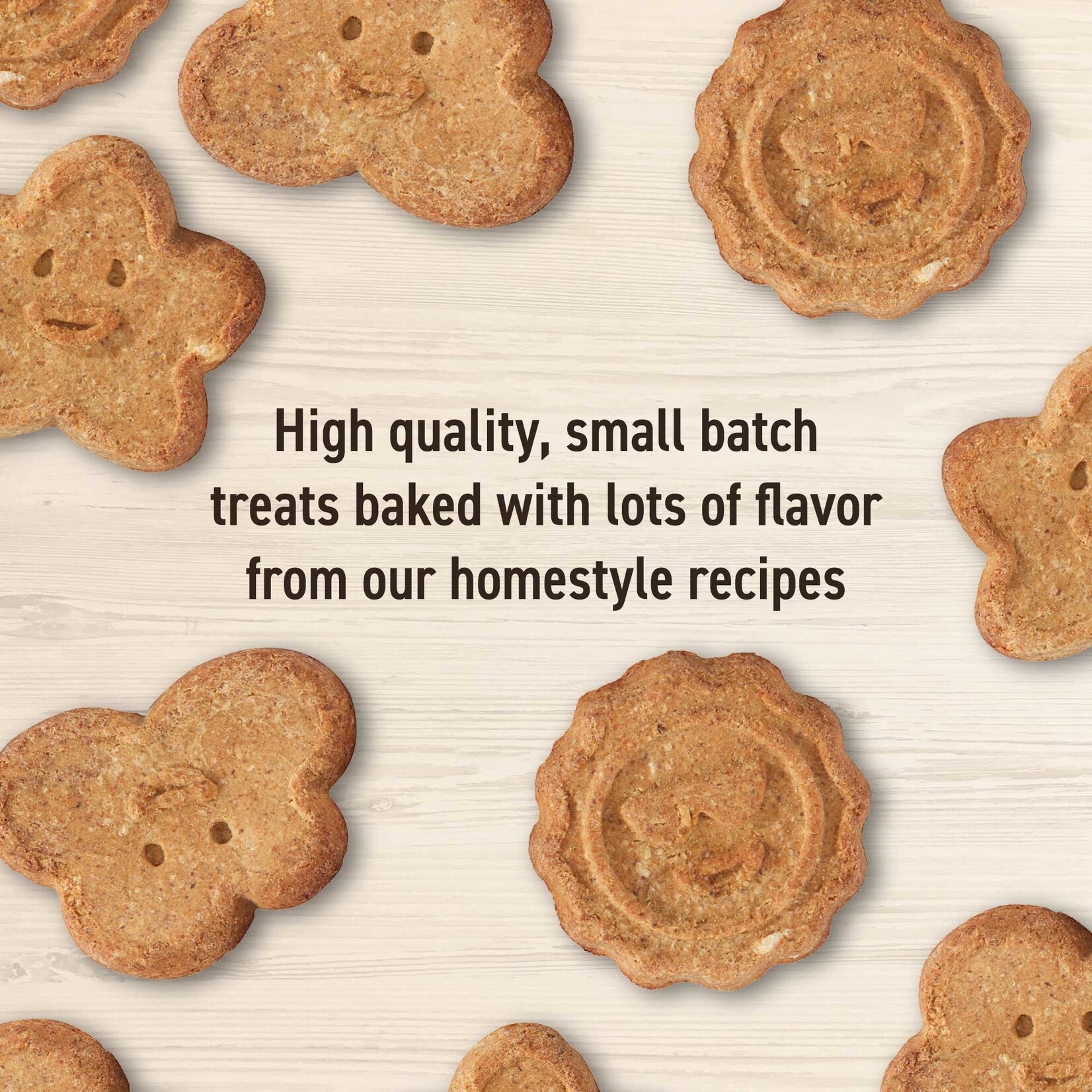 Wag More Bark Less Oven Baked Biscuits with Peanut Butter & Apples