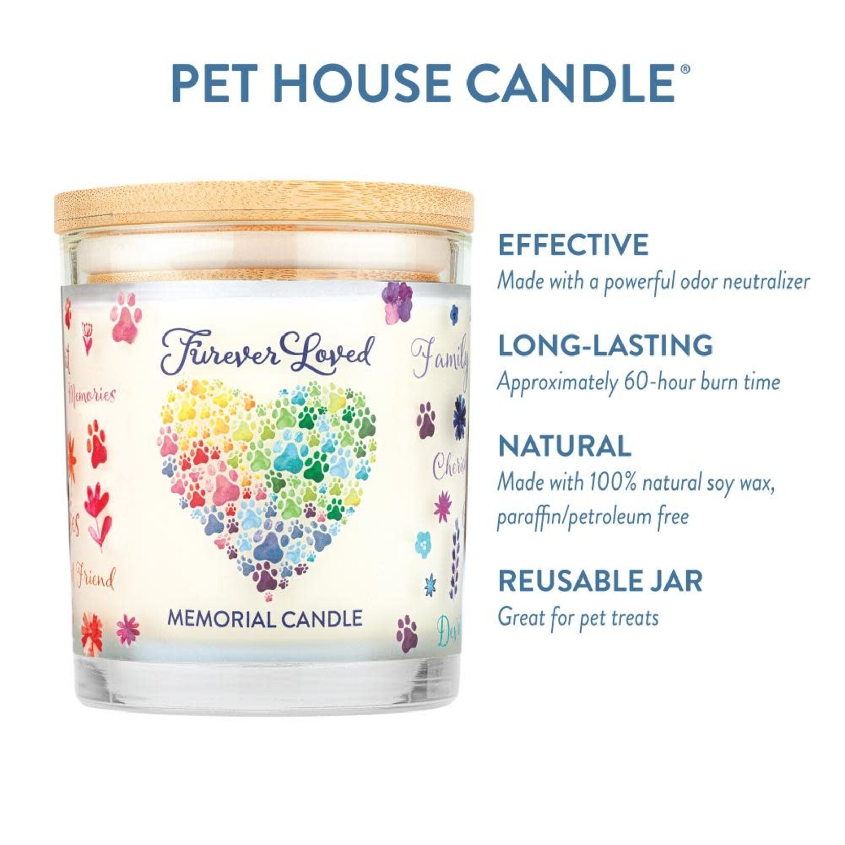 Pet House Furever Loved Memorial Candle