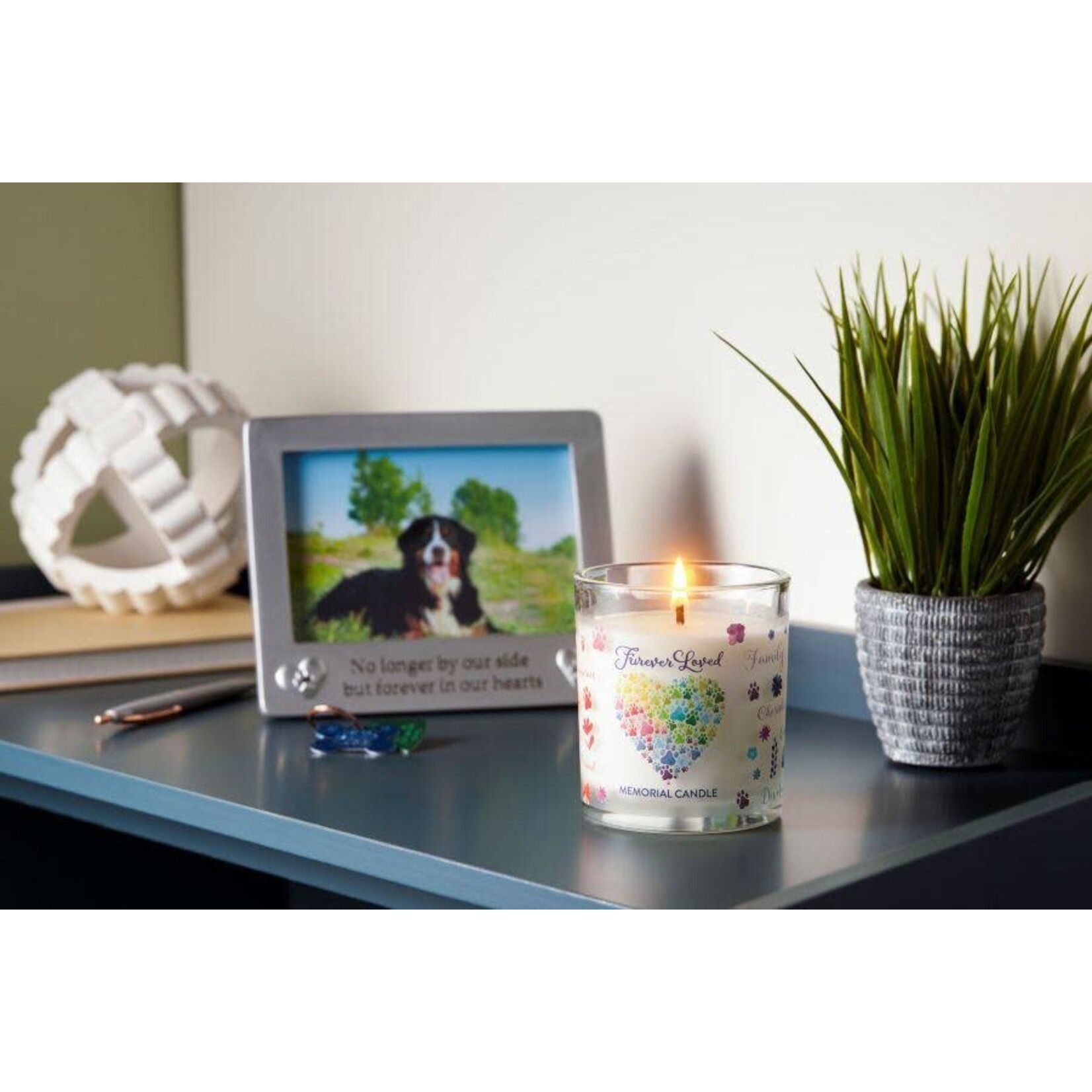 Pet House Furever Loved Memorial Candle