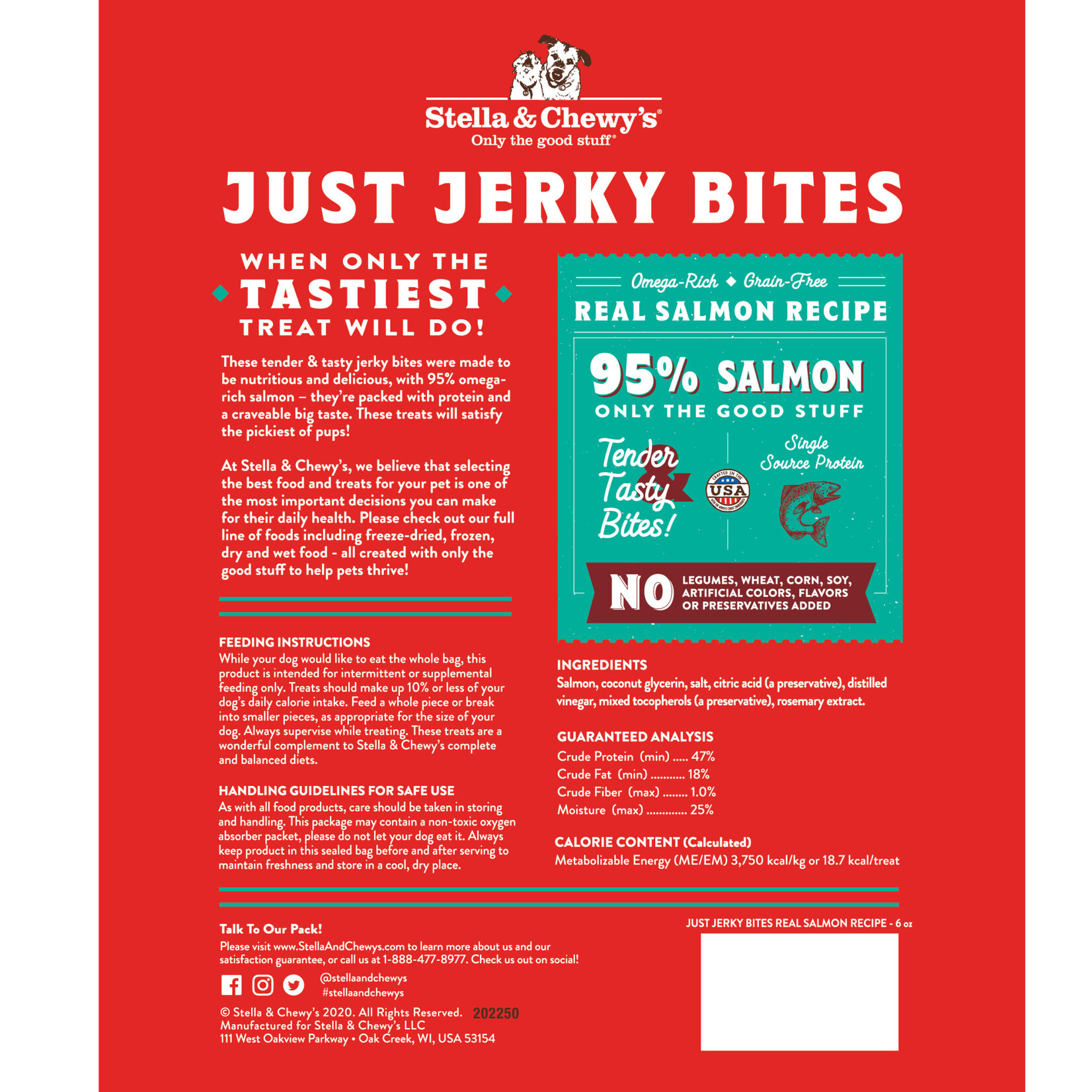 Stella & Chewy’s Just Jerky Bites - Salmon Recipe