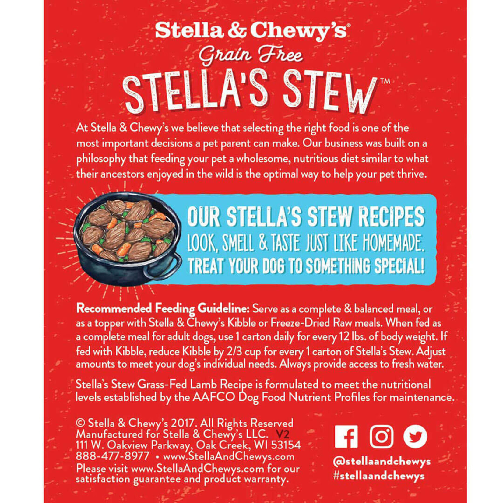 Stella & Chewy’s Stella's Stew - Grass Fed Lamb Recipe