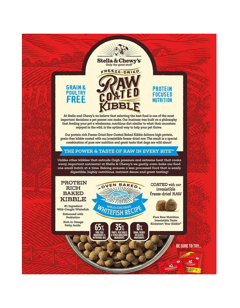 Stella & Chewy’s Raw Coated Baked Kibble Wild-Caught Whitefish