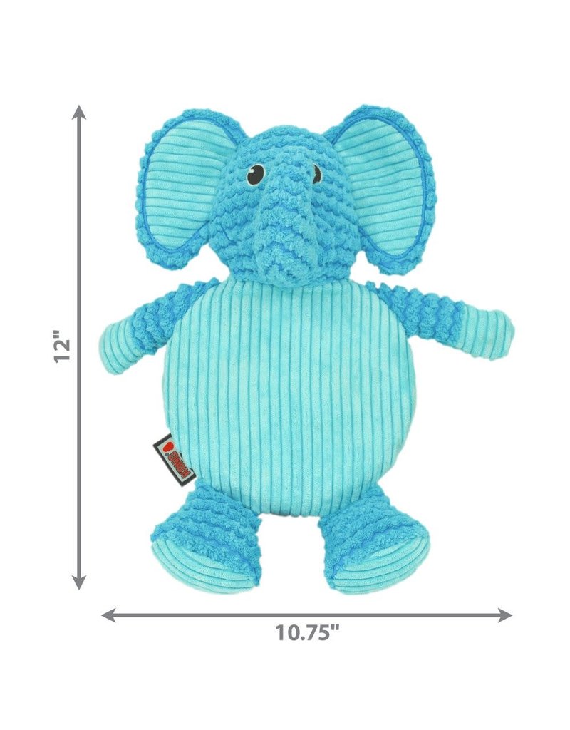 KONG KONG Low Stuff Crackle Tummiez Elephant Squeaky Plush Dog Toy