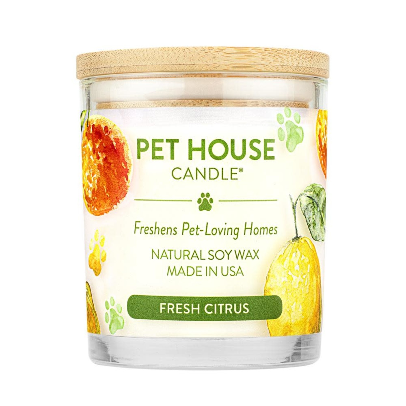 Pet House by One Fur All Fresh Citrus Pet Odor Candle
