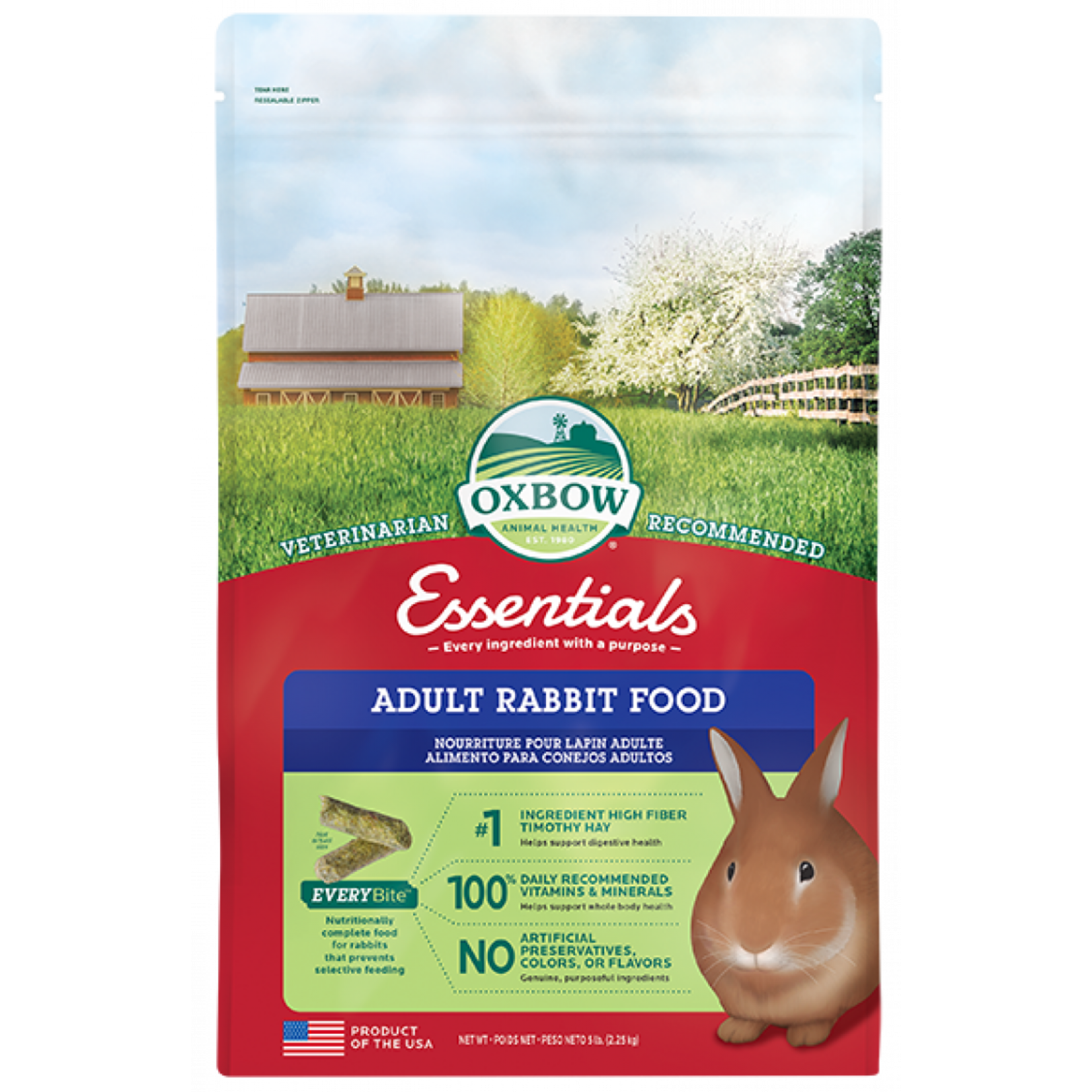 Oxbow Animal Health Oxbow Essentials Adult Rabbit Food