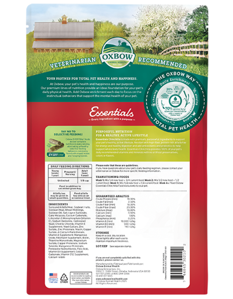 Oxbow Animal Health Oxbow Essentials Chinchilla Food