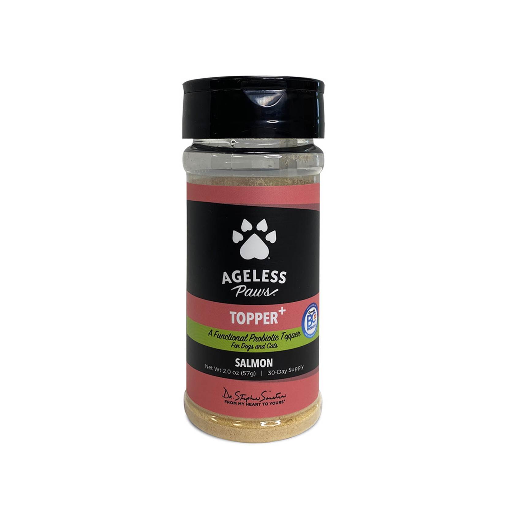 Ageless Paws Salmon Topper+ Probiotic for Dogs and Cats