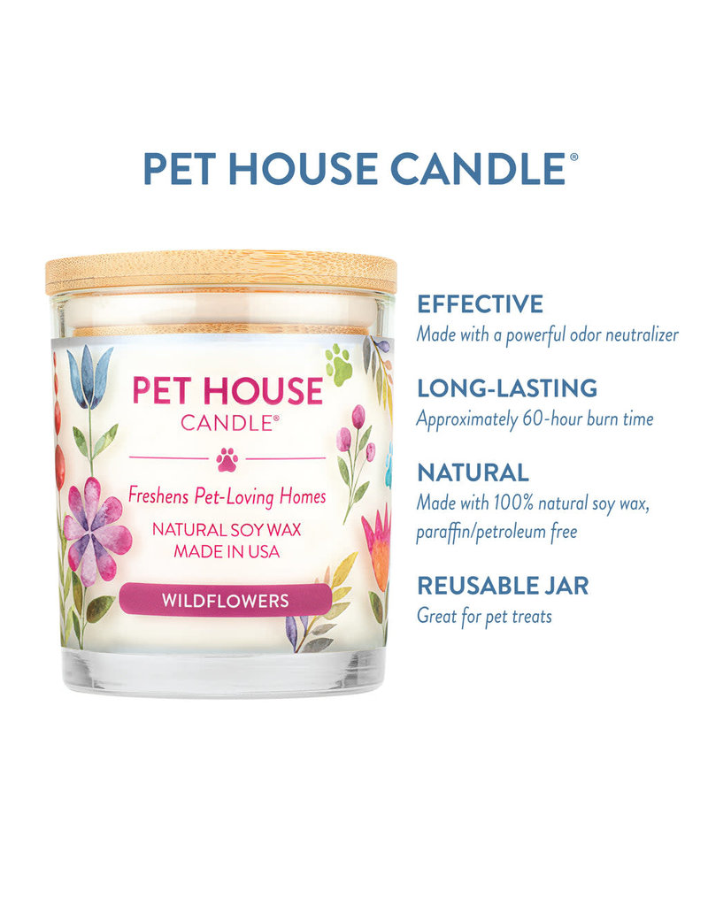 Pet House by One Fur All Pet House | Wildflowers Pet Odor Candle