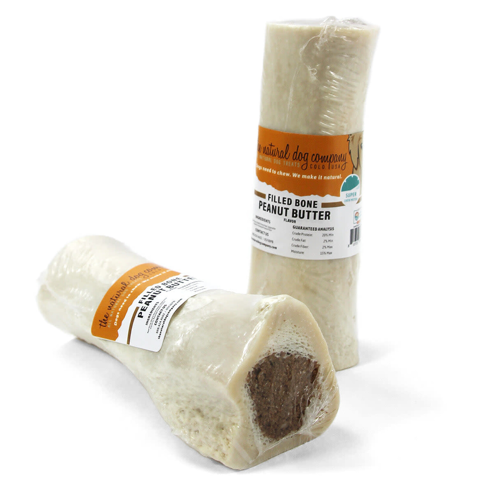 Tuesday's Natural Dog Company Filled Bone - Peanut Butter Flavor