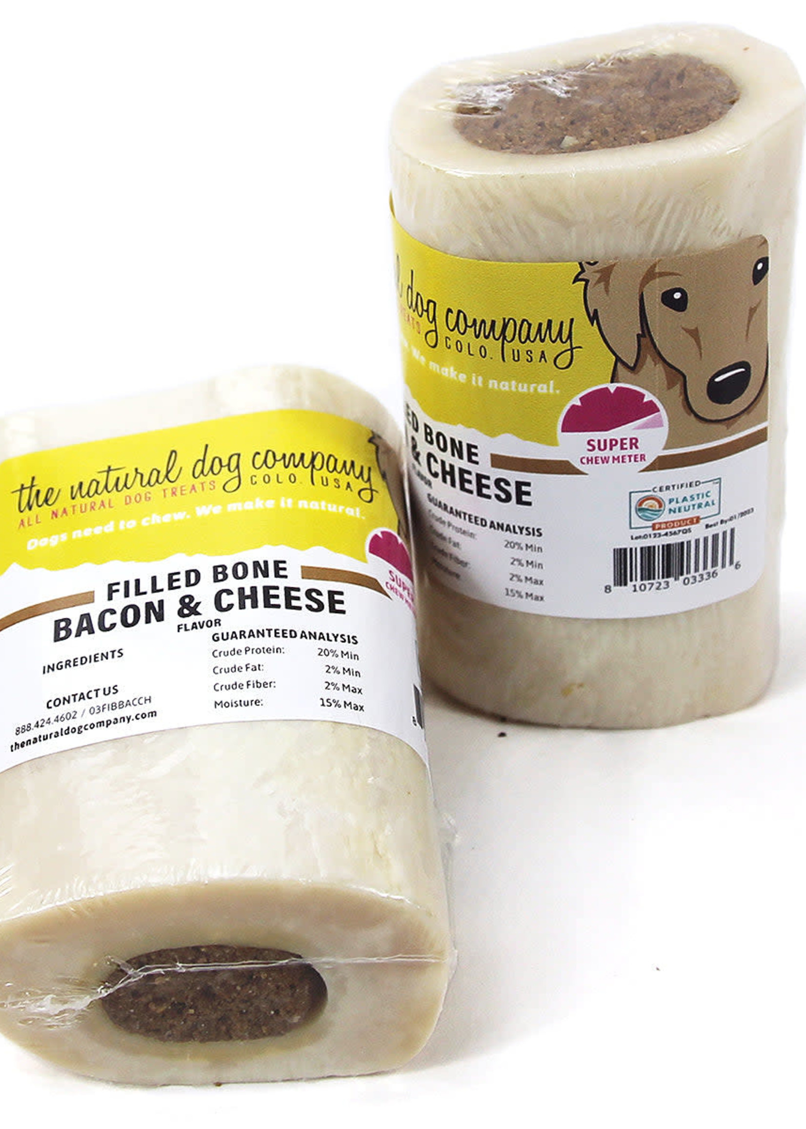 The Natural Dog Company The Natural Dog Company | Filled Bone - Bacon and Cheese Flavor