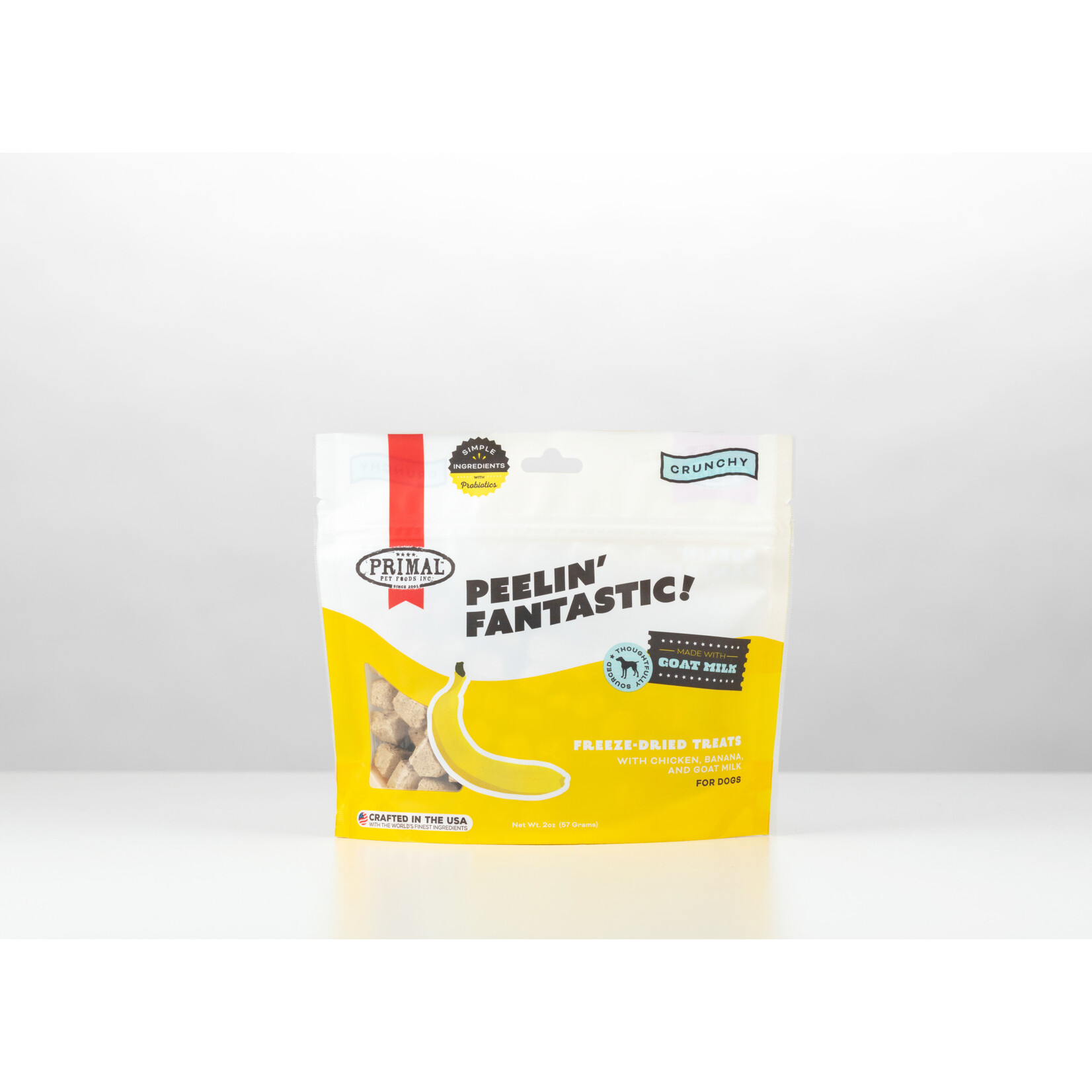 Primal Pet Foods Peelin' Fantastic - Chicken, Banana & Goat Milk Treats for Dogs