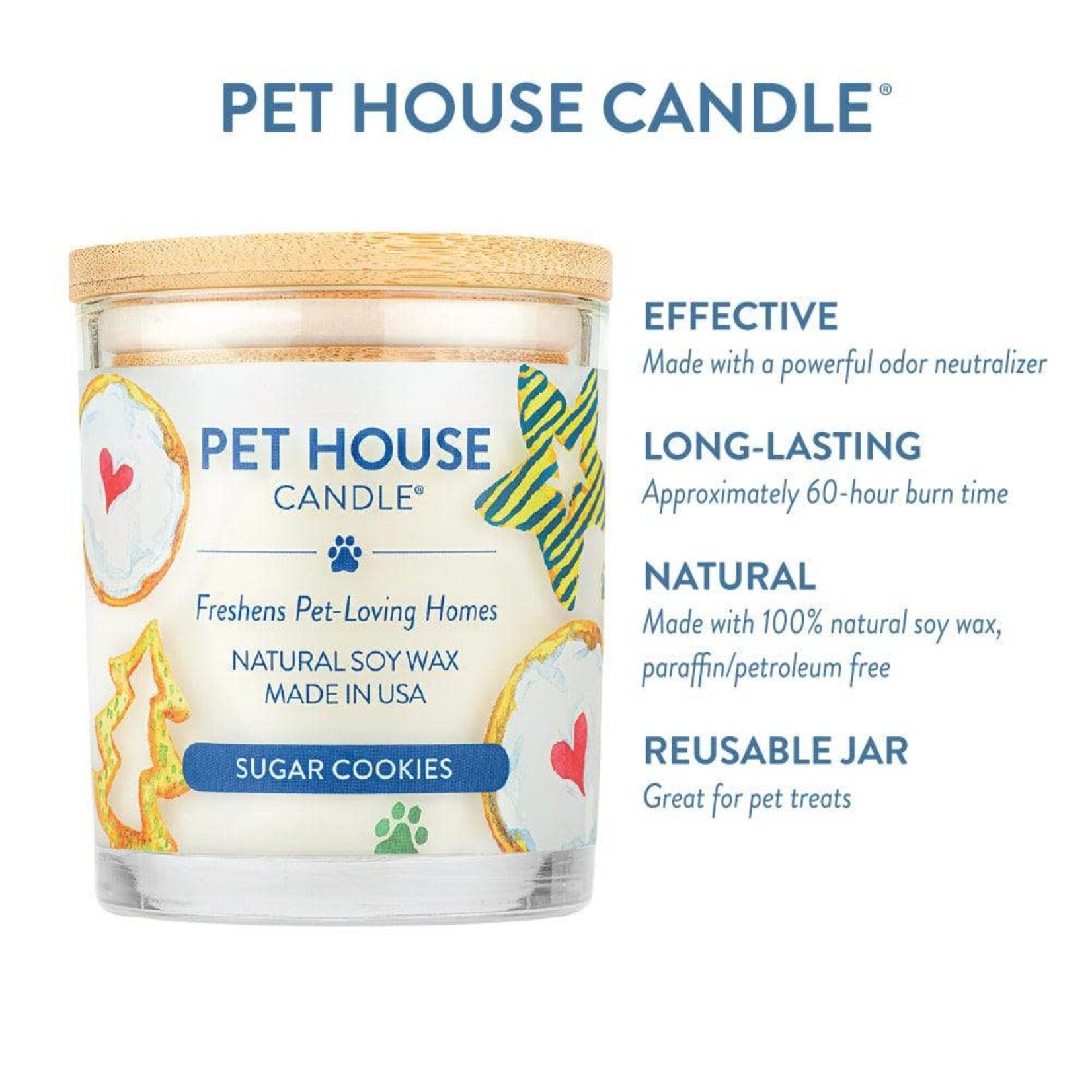 Pet House Sugar Cookies Pet Odor Candle