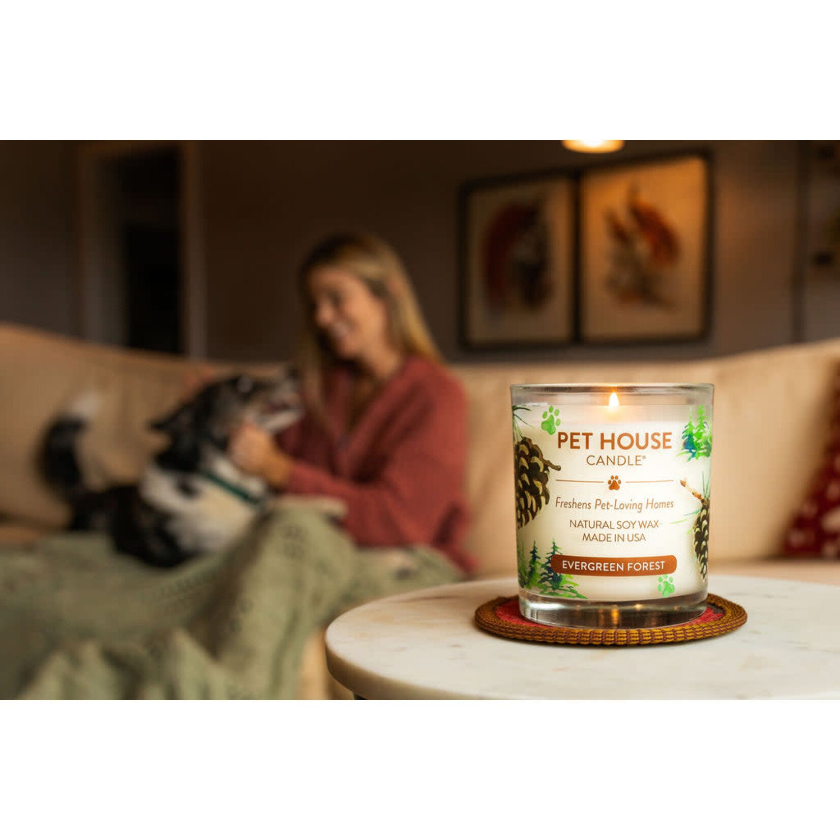 Pet House Evergreen Forest Pet Odor Candle