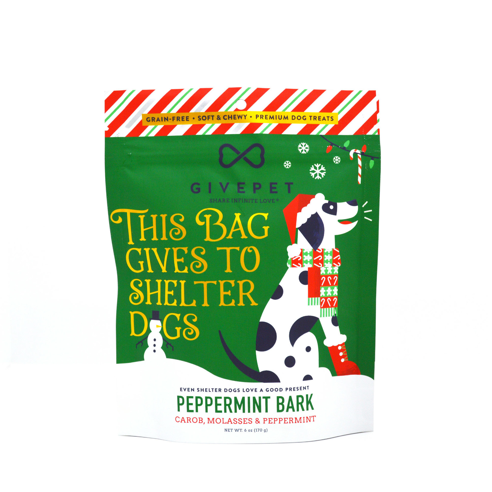 GivePet Peppermint Bark - Holiday Treats