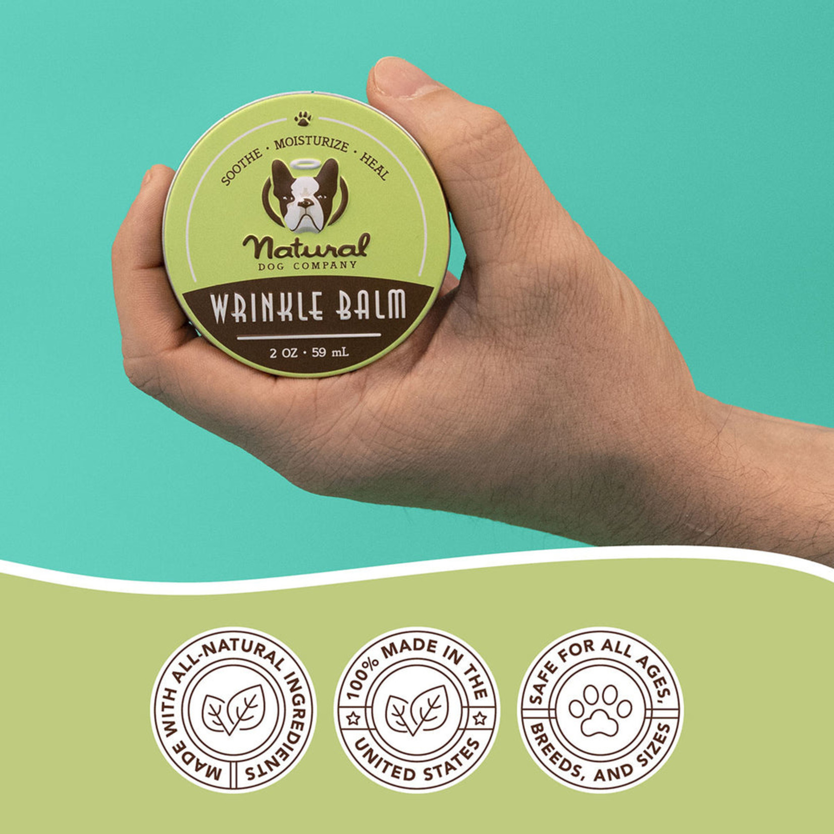 Natural Dog Company Organic Wrinkle Balm for Dogs