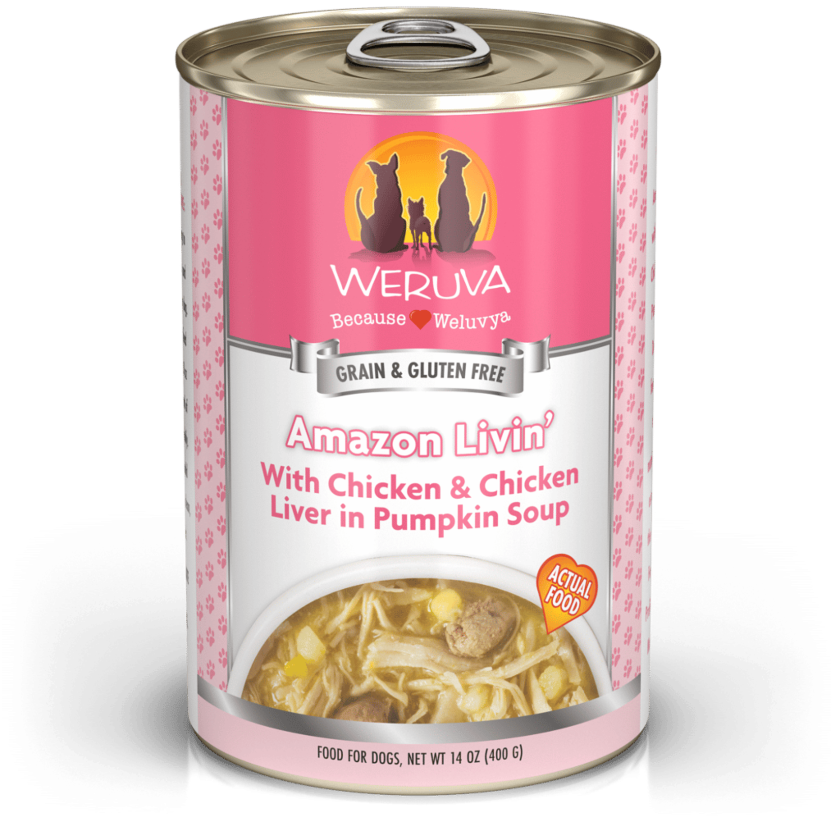 Weruva Amazon Livin' with Chicken & Chicken Liver in Pumpkin Soup Wet Dog Food