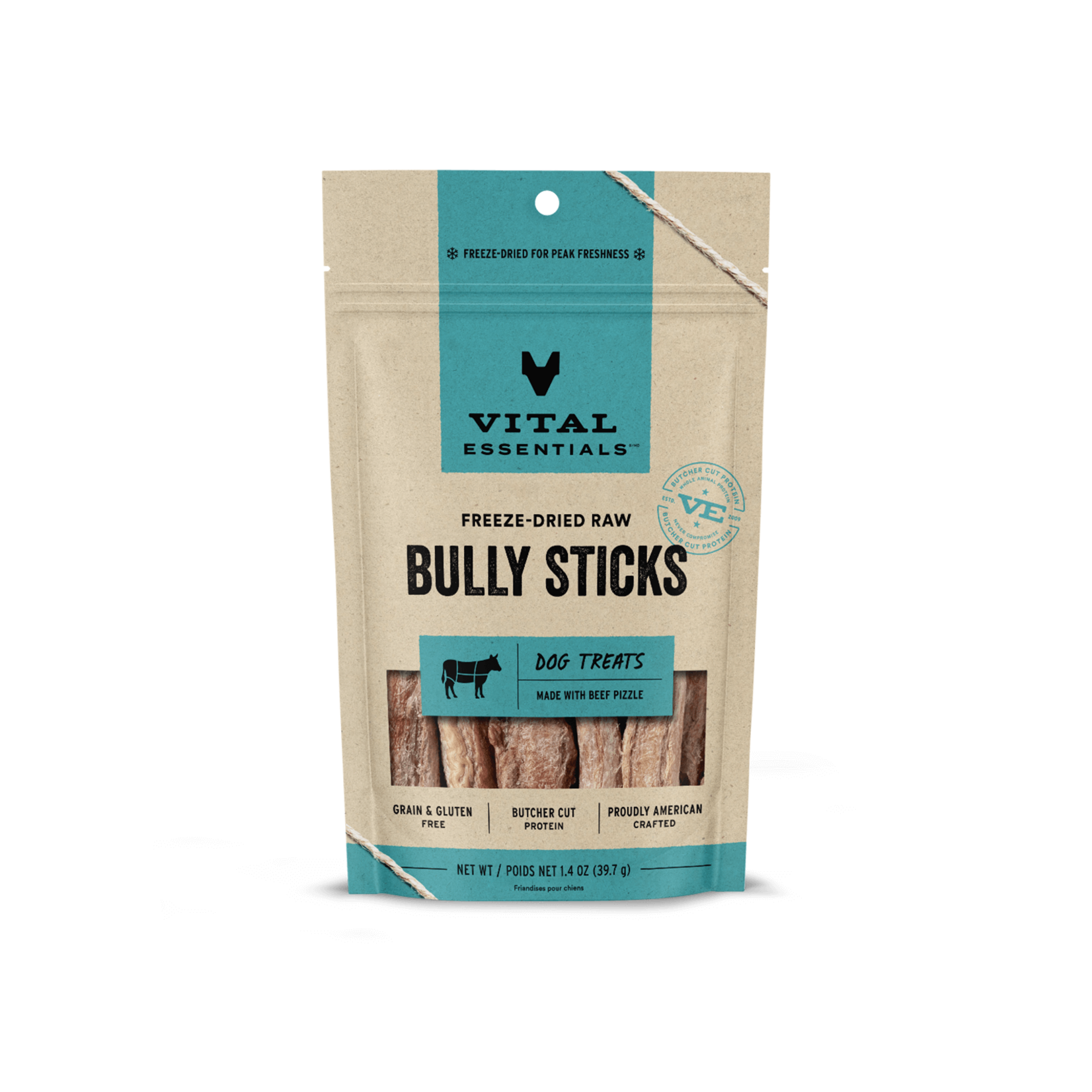 Vital Essentials Freeze-Dried Bully Sticks Dog Treats