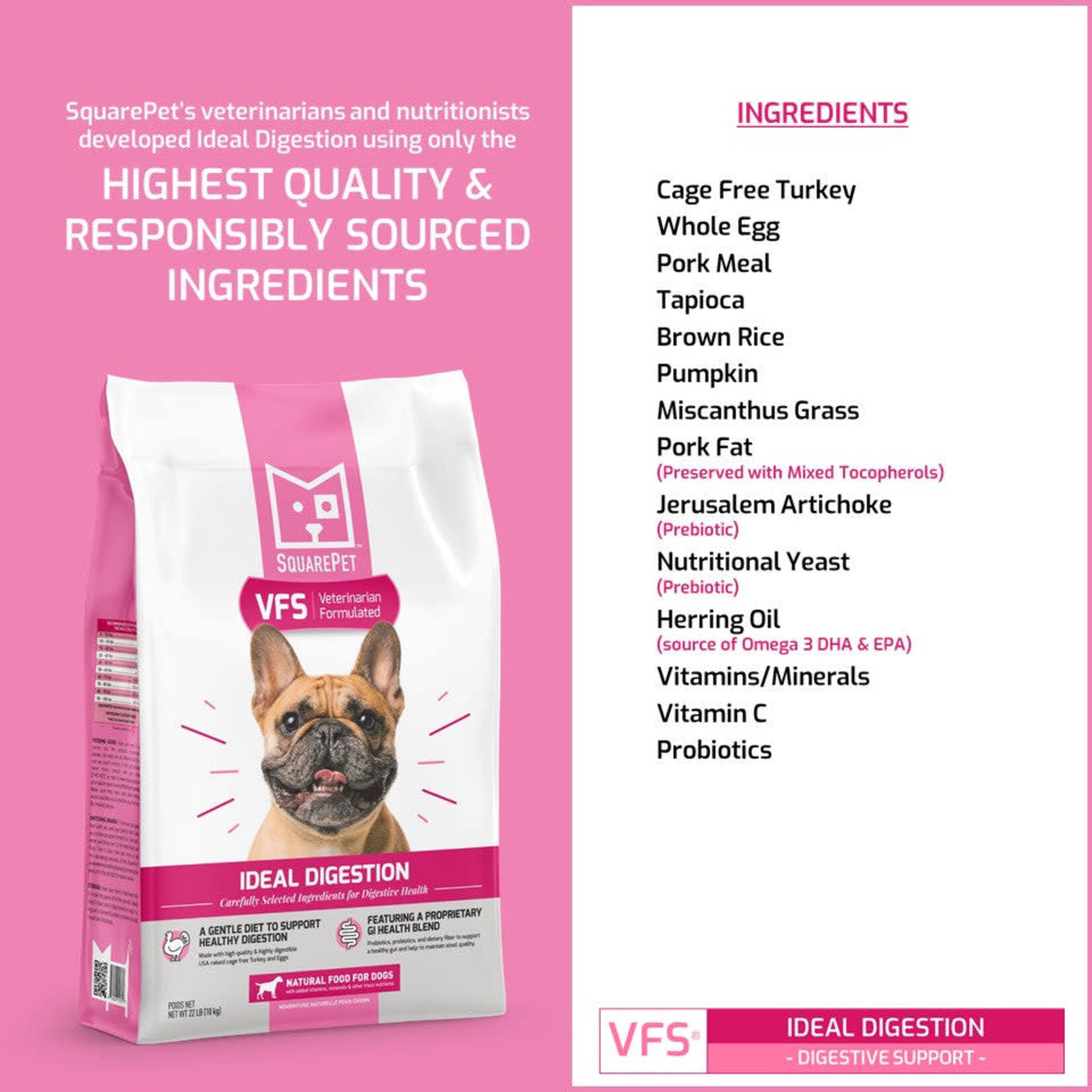 SquarePet VFS Ideal Digestion Formula Dog Food