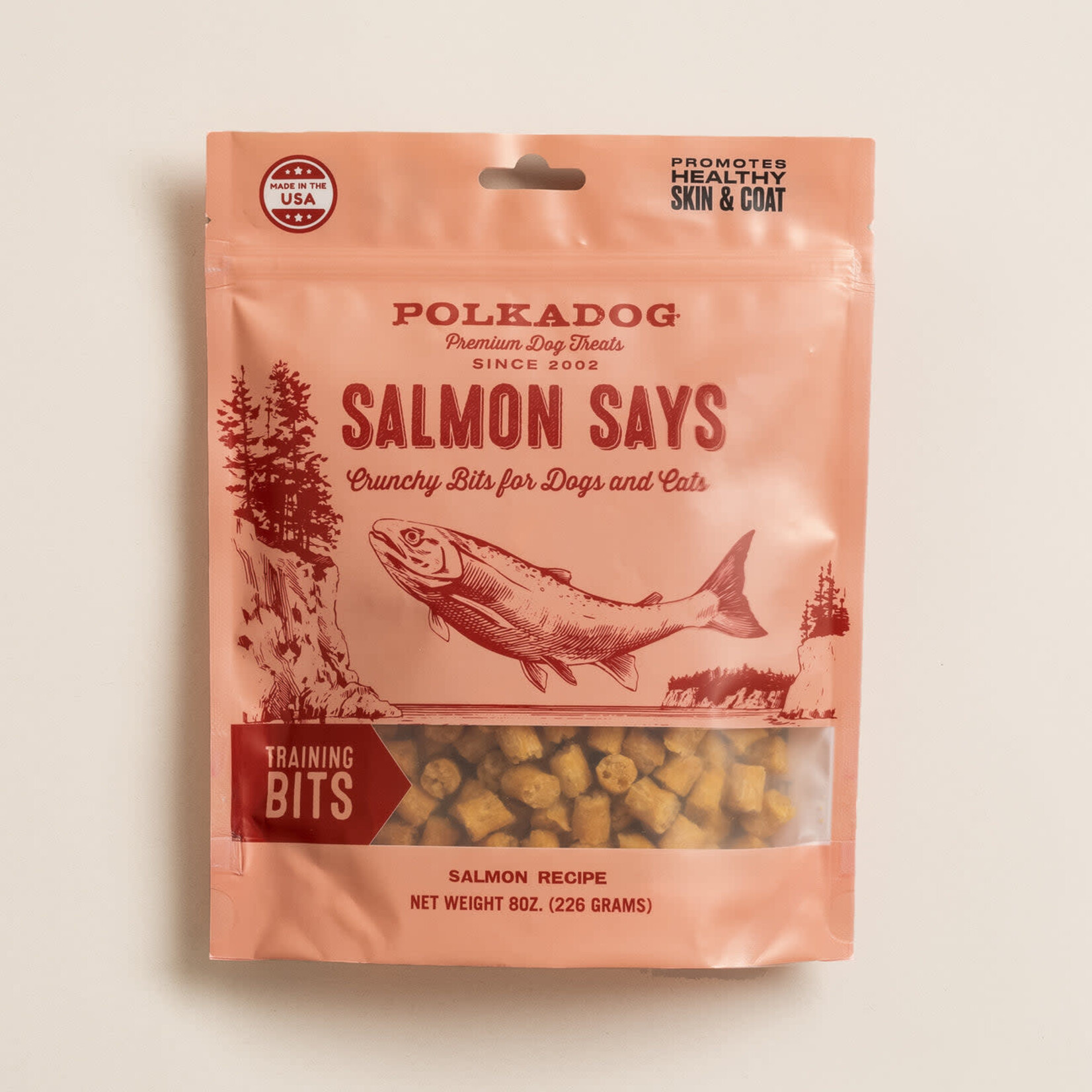Polkadog Salmon Says Training Bits