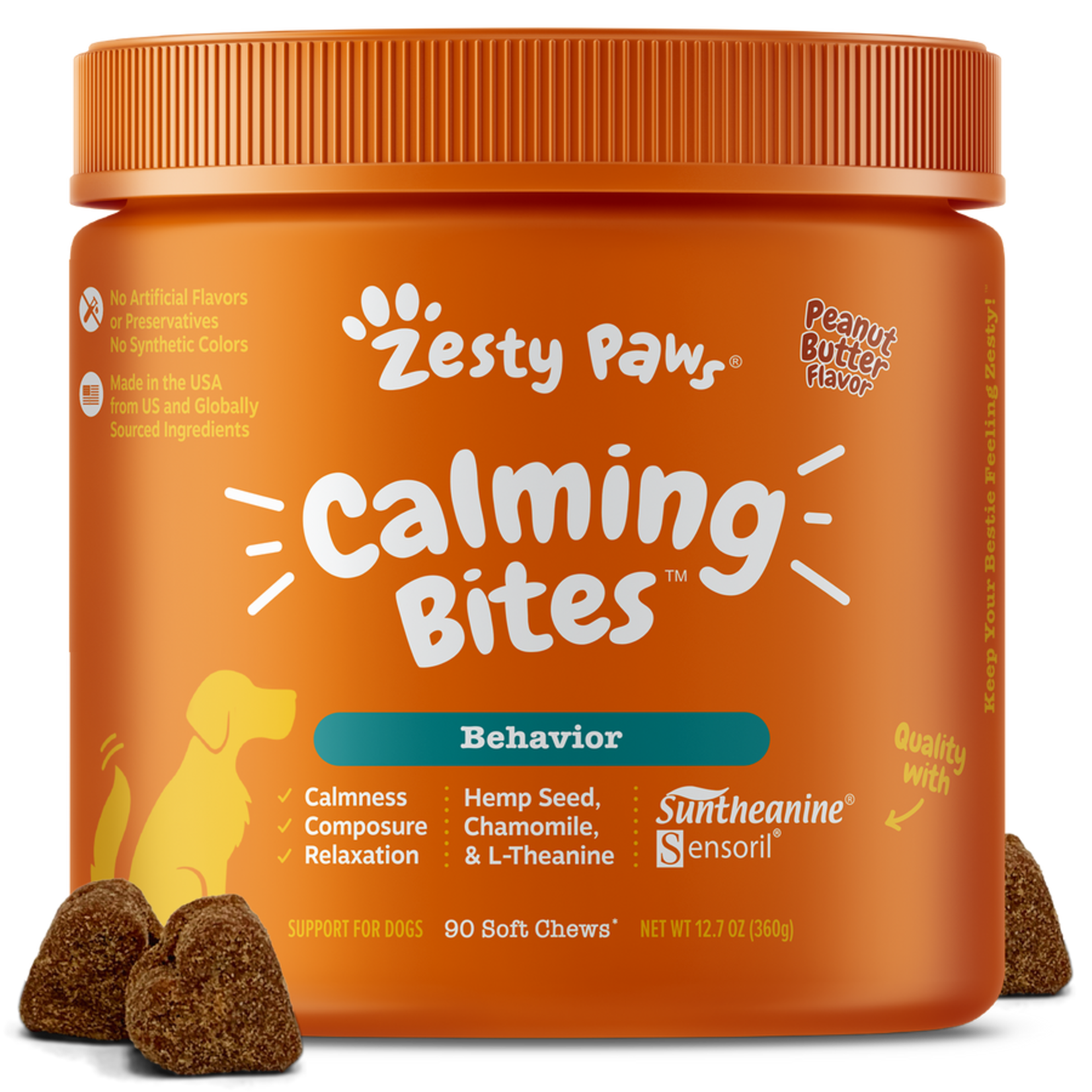 Zesty Paws Calming Bites Soft Chews for Dogs