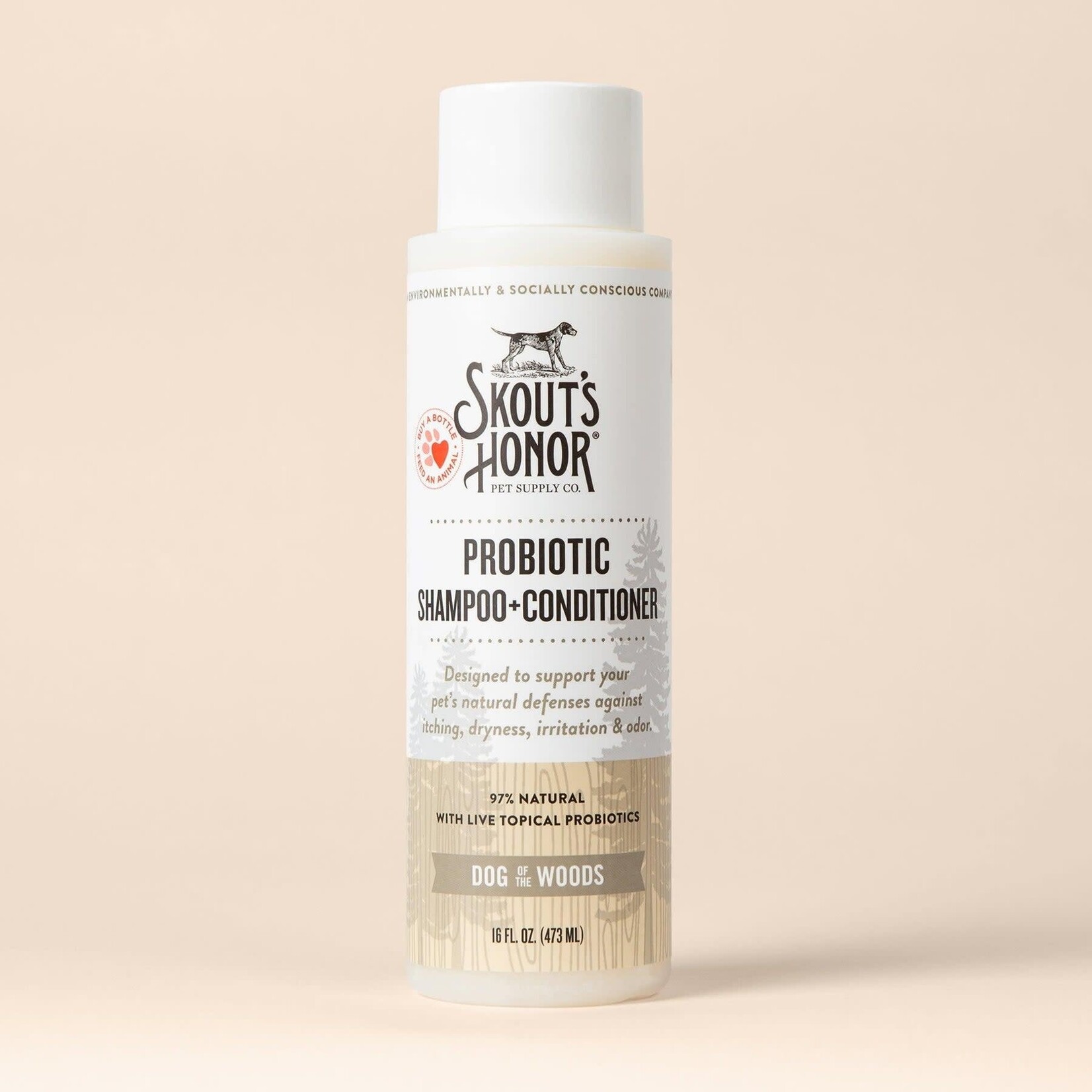 Skout’s Honor Probiotic Shampoo + Conditioner For Dogs & Cats - Dog of the Woods (Sandalwood Vanilla)