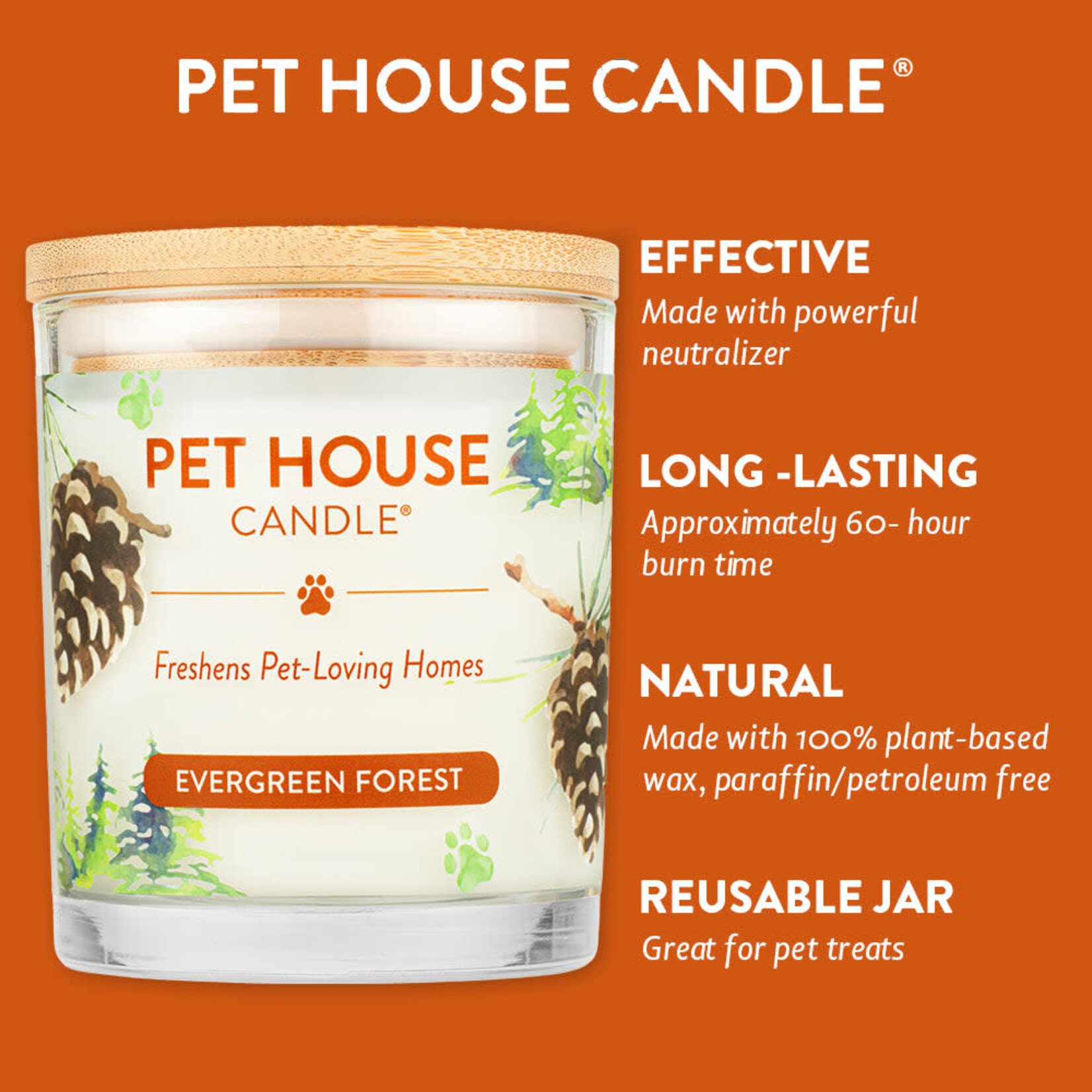 Pet House Evergreen Forest Pet Odor Candle