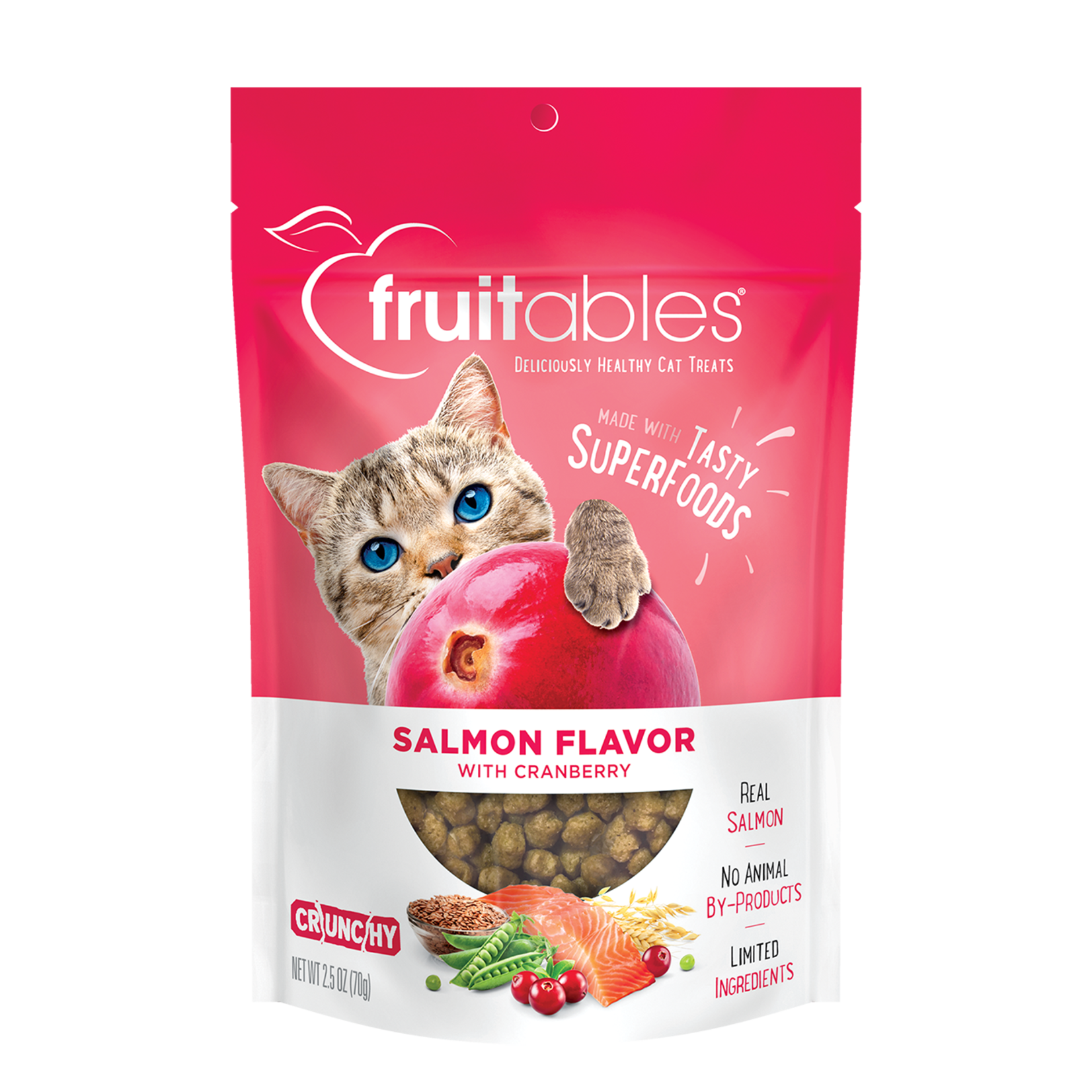 Fruitables Salmon Flavor with Cranberry Cat Treats