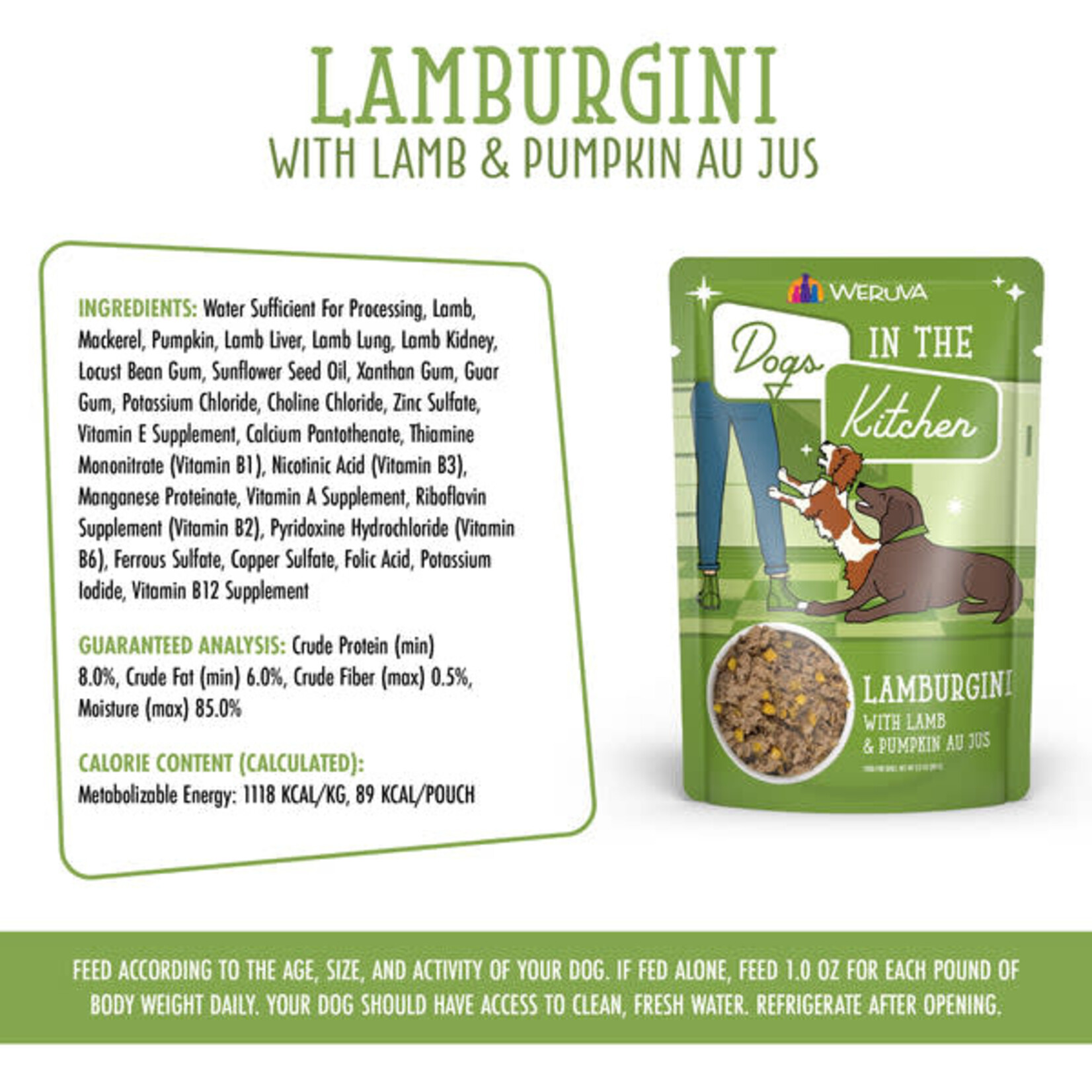 Weruva Dogs in the Kitchen - Lamburgini with Lamb & Pumpkin Au Jus