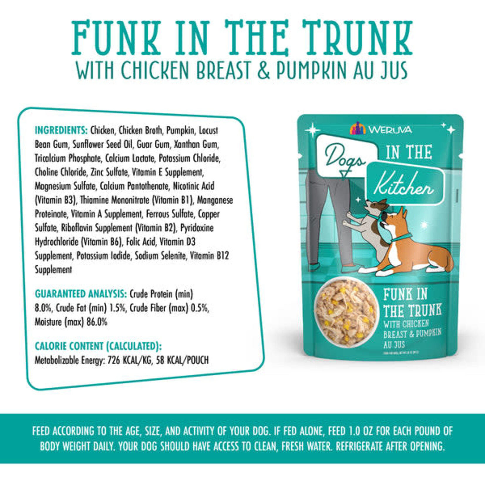 Weruva Dogs in the Kitchen - Funk in the Trunk with Chicken Breast & Pumpkin Au Jus
