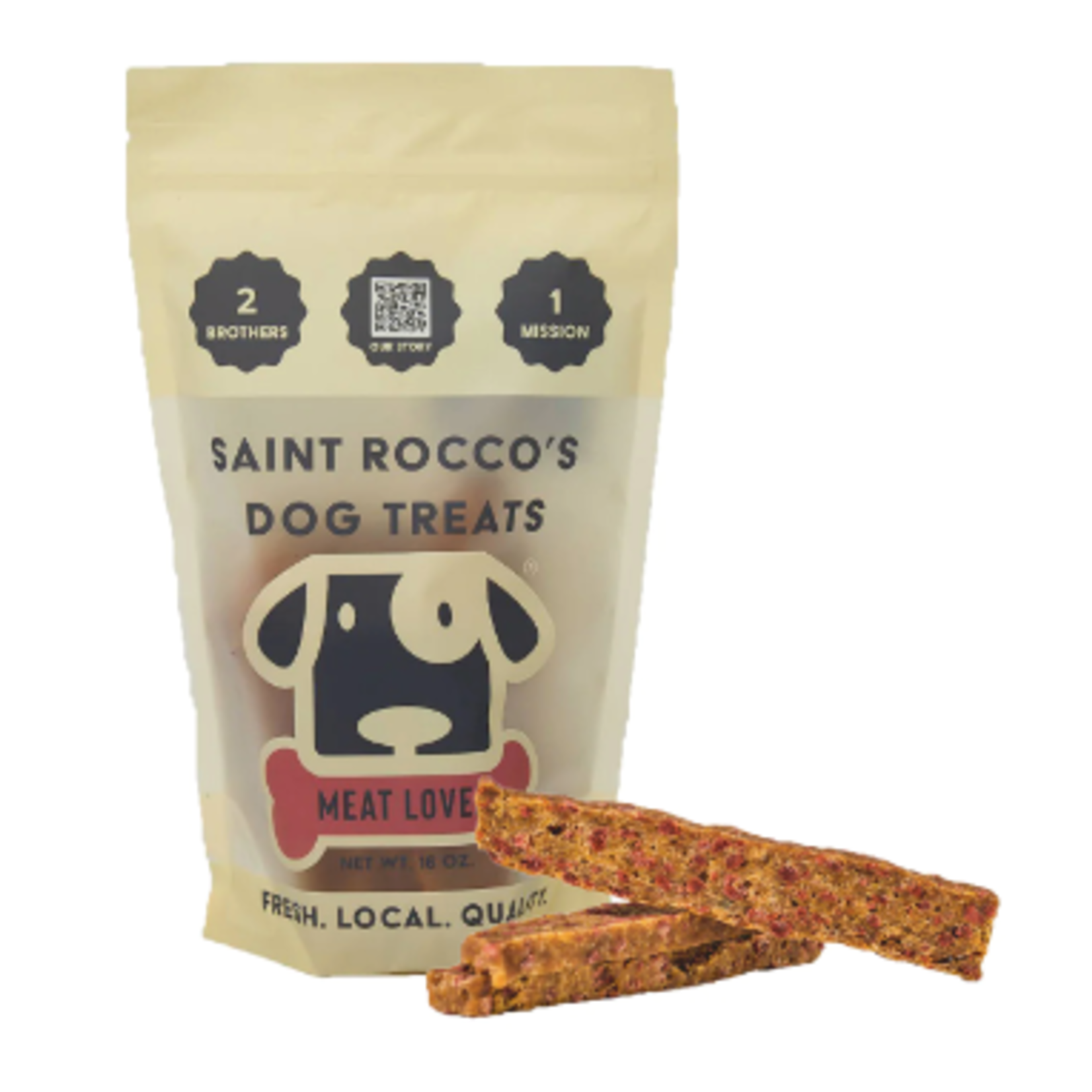 Saint Rocco's Treats Meat Lover Soft Jerky Dog Treats