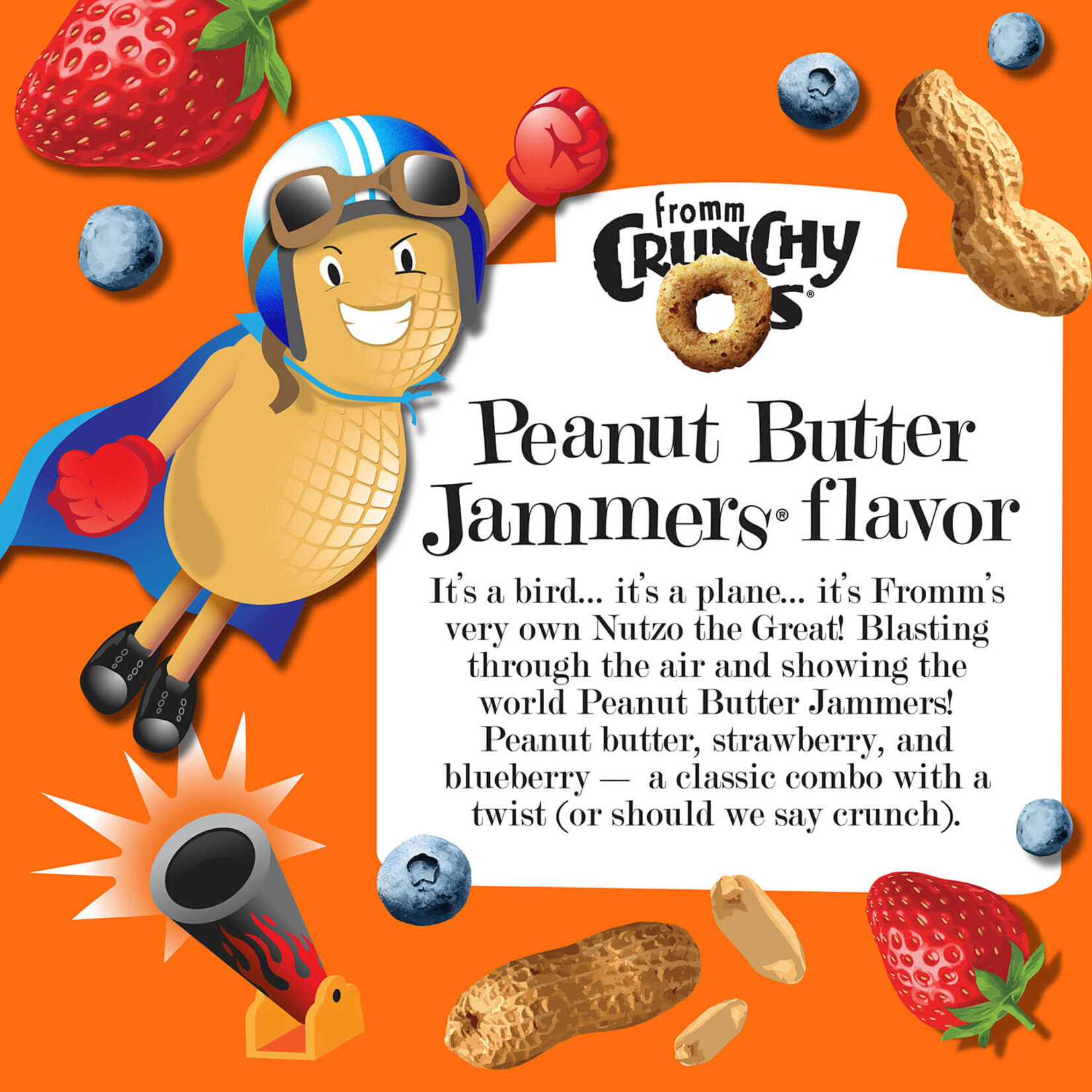 Fromm Crunchy Os Peanut Butter Jammers Flavor Dog Treats